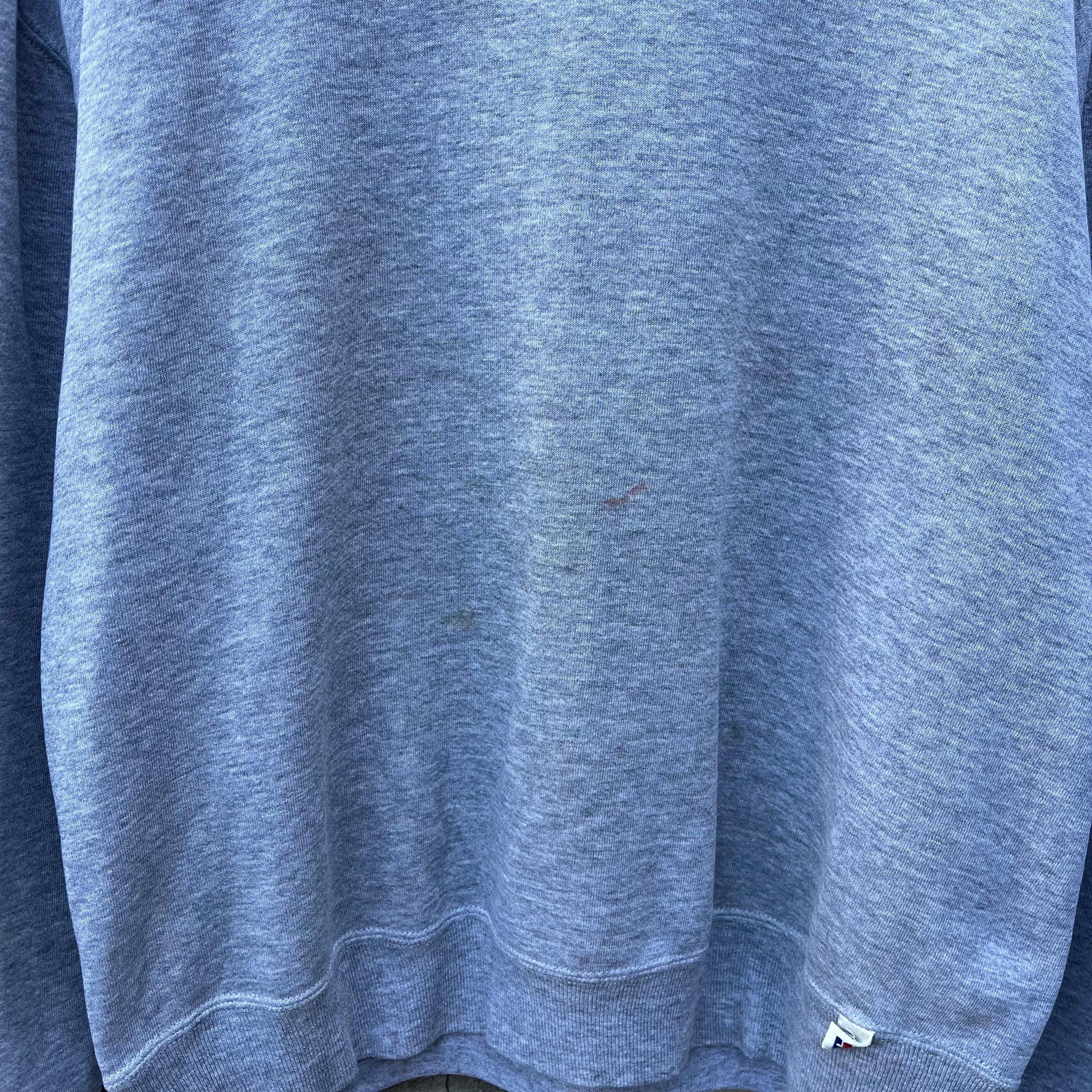 Russell Athletic × Vintage 90's Vintage Russell Athletic Faded Grey Crewneck Size US L / EU 52-54 / 3 - 4 Thumbnail