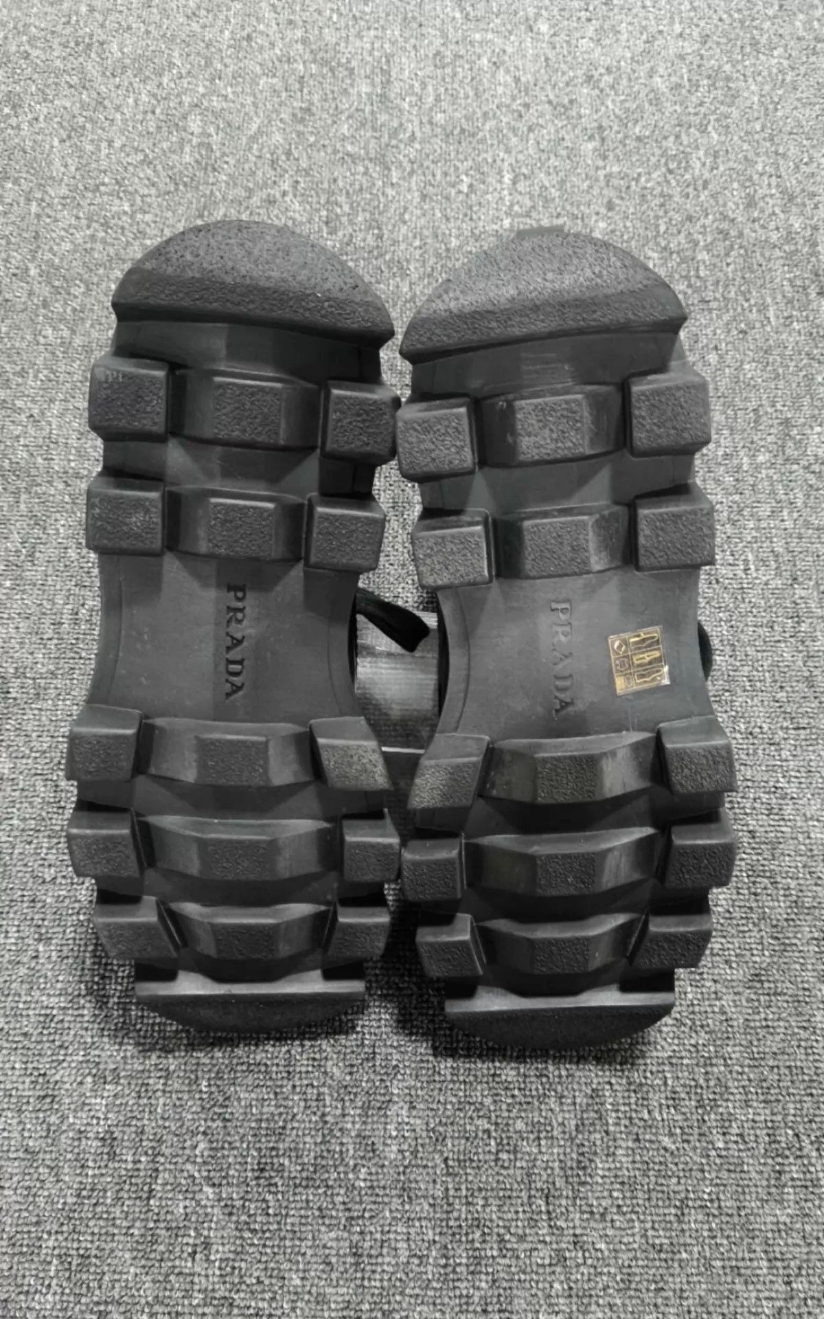 Prada PRADA black triangle logo martin boots 42.5 Size US 9.5 / EU 42-43 - 5 Thumbnail