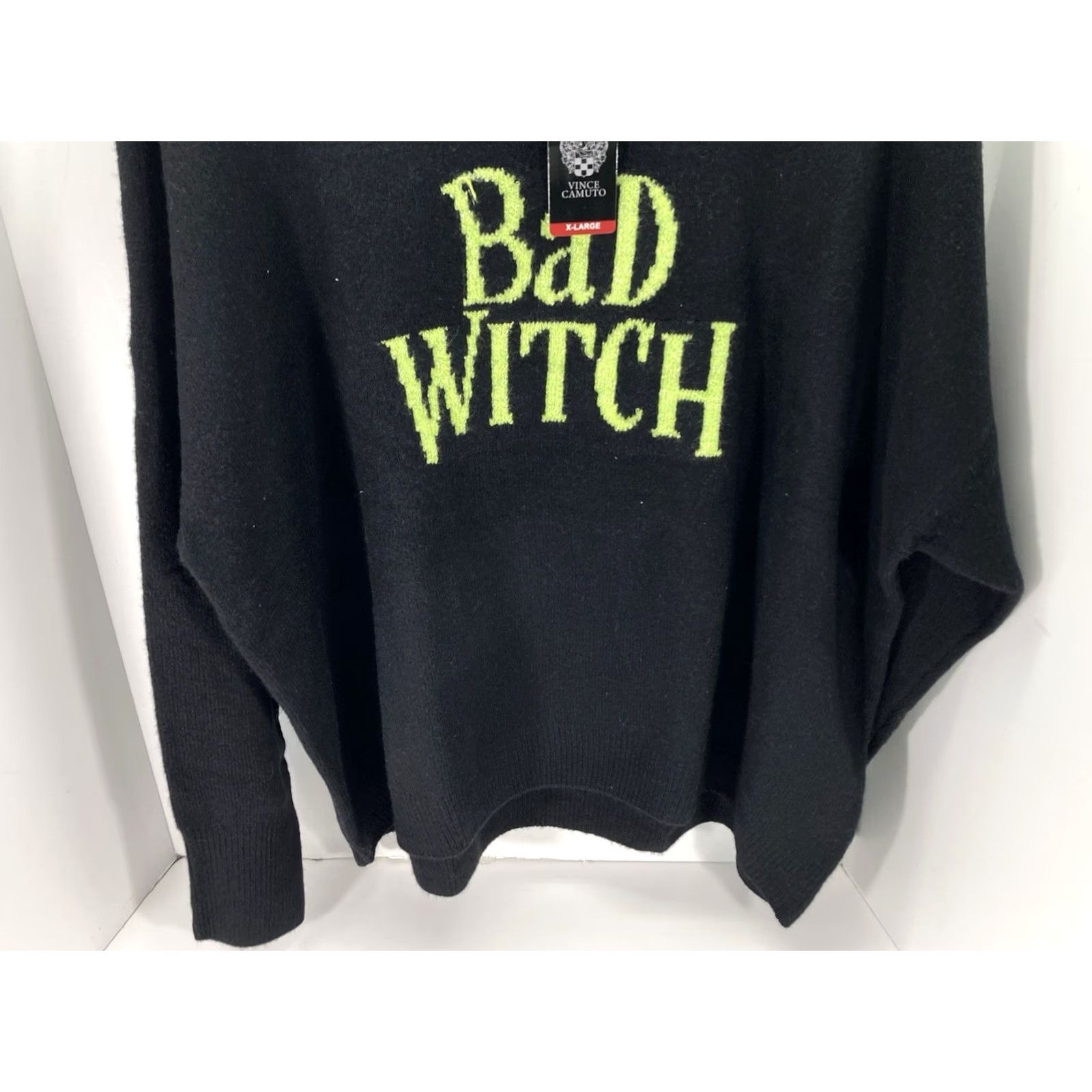 Vince Camuto Vince Camuto Sweater Women XL Black Halloween Pullover NWT Bad Witch Wicked Crew Neck Simulated Acrylic Polyester Spandex Shirt Size XL / US 12-14 / IT 48-50 - 3 Thumbnail