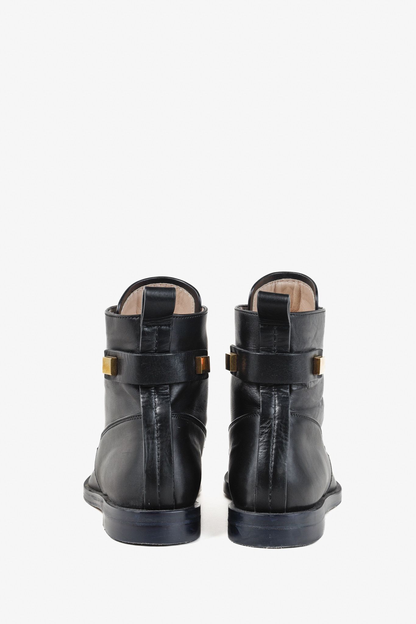 Stuart Weitzman Stuart Weitzman Black Leather Ryder Boot Size US 7 / IT 37 - 3 Thumbnail