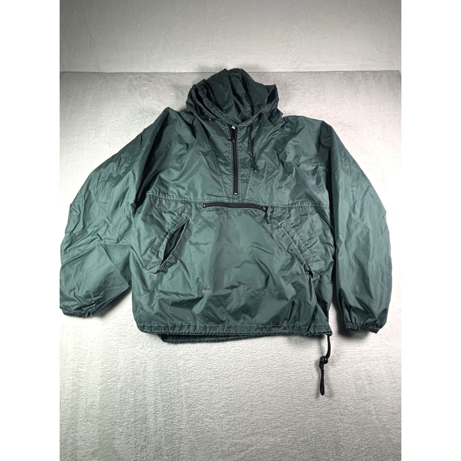 Gap VINTAGE Gap Anorak Jacket Green Nylon Hooded Windbreaker XL Oversized Mens Nylon Solid Zip Size US XL / EU 56 / 4 - 2 Thumbnail