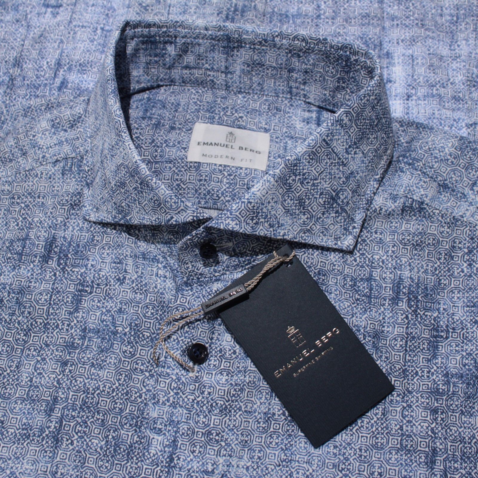 Emanuel Berg New with tags Shirt Size XL US In Blue