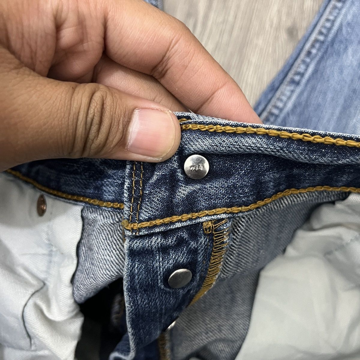 Levi's Vintage Clothing 2000s Levi's 501 Distresse Denim ifsixwasnine Size US 34 / EU 50 - 19 Thumbnail