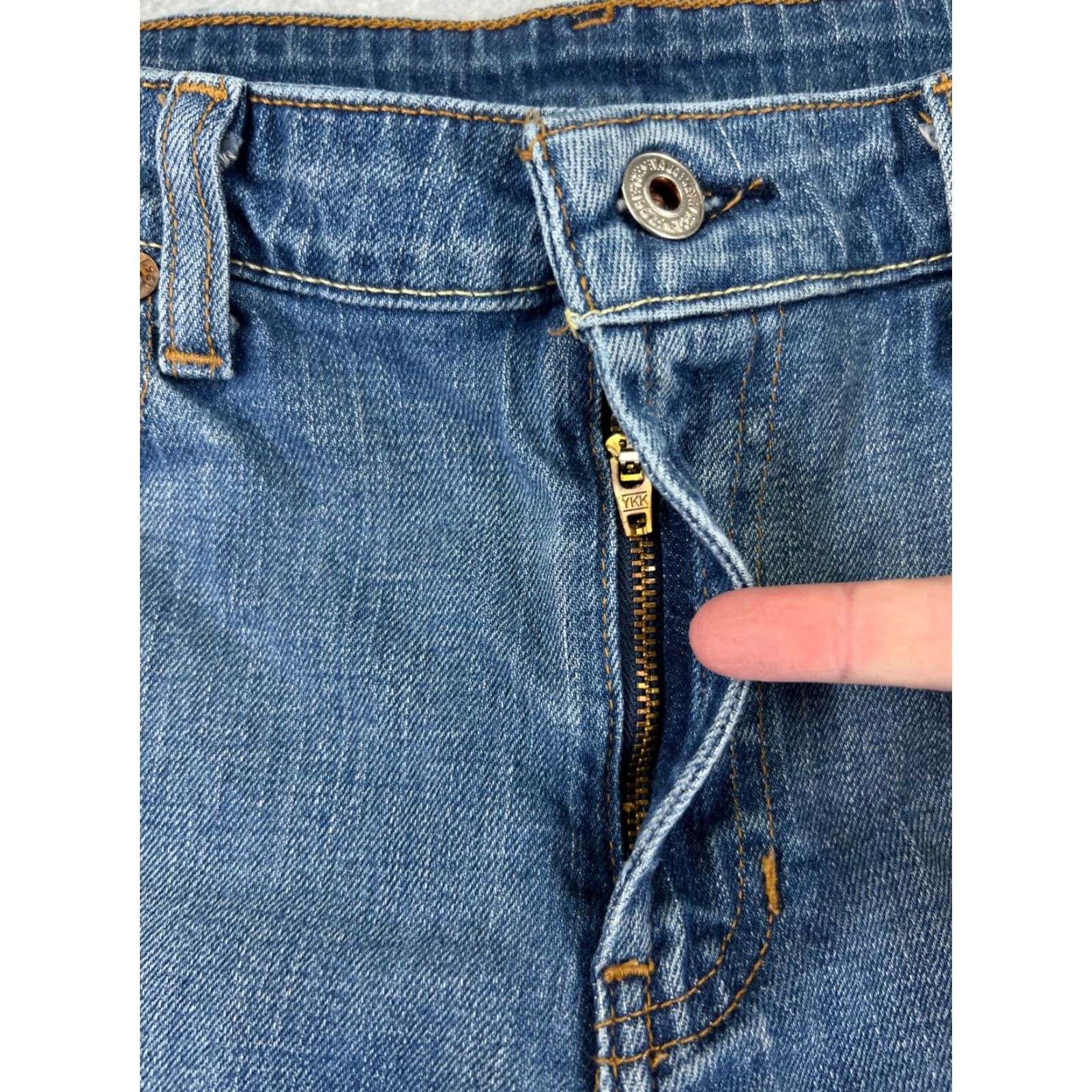 Ralph Lauren VINTAGE Ralph Lauren Women’s Jeans Bootcut 12 Blue Denim Cotton Blend 28in Inseam Size 34" / US 12 / IT 48 - 5 Thumbnail