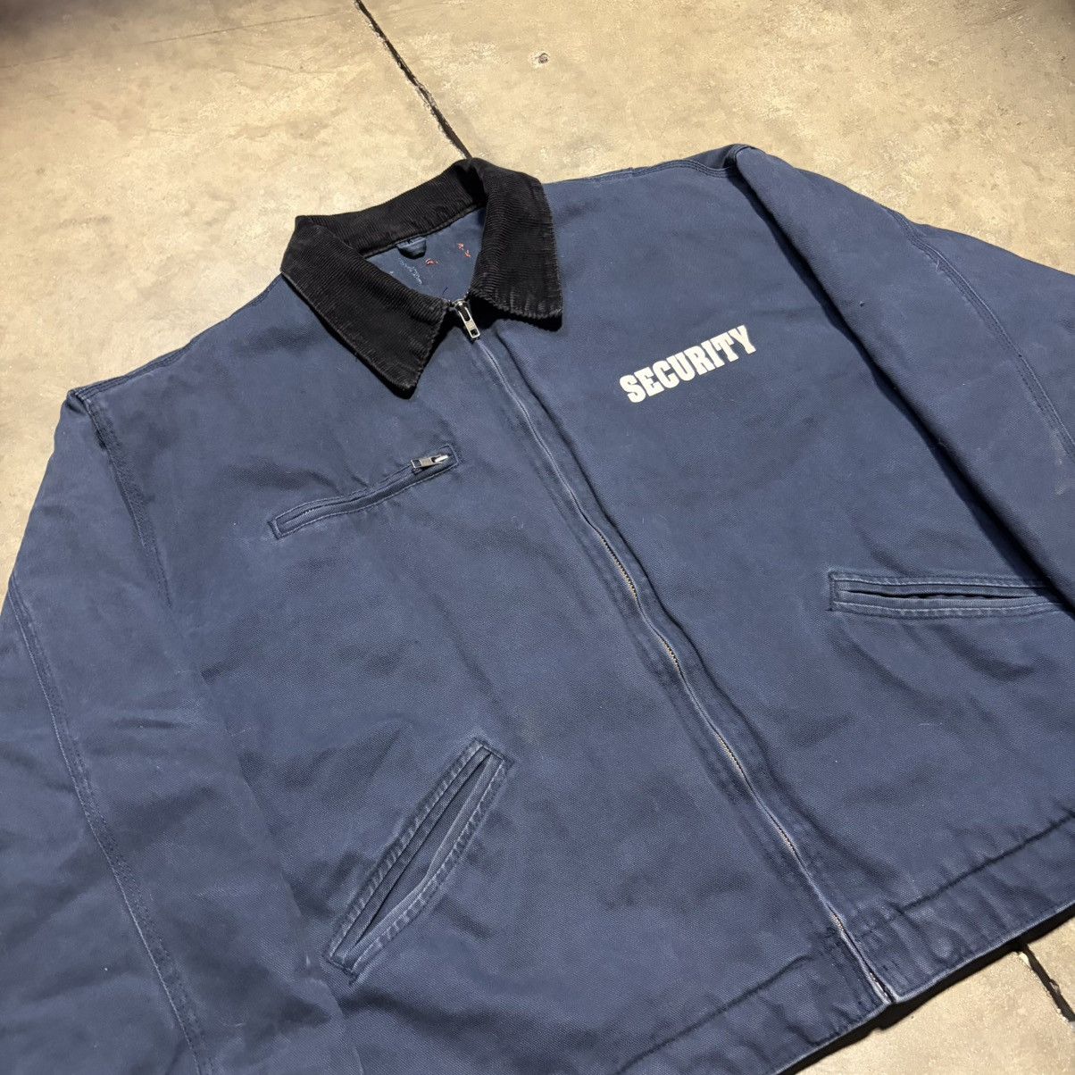 Carhartt Vintage Security Detroit Jacket Work Canvas Boxy Carhartt Size US XXL / EU 58 / 5 - 5 Thumbnail
