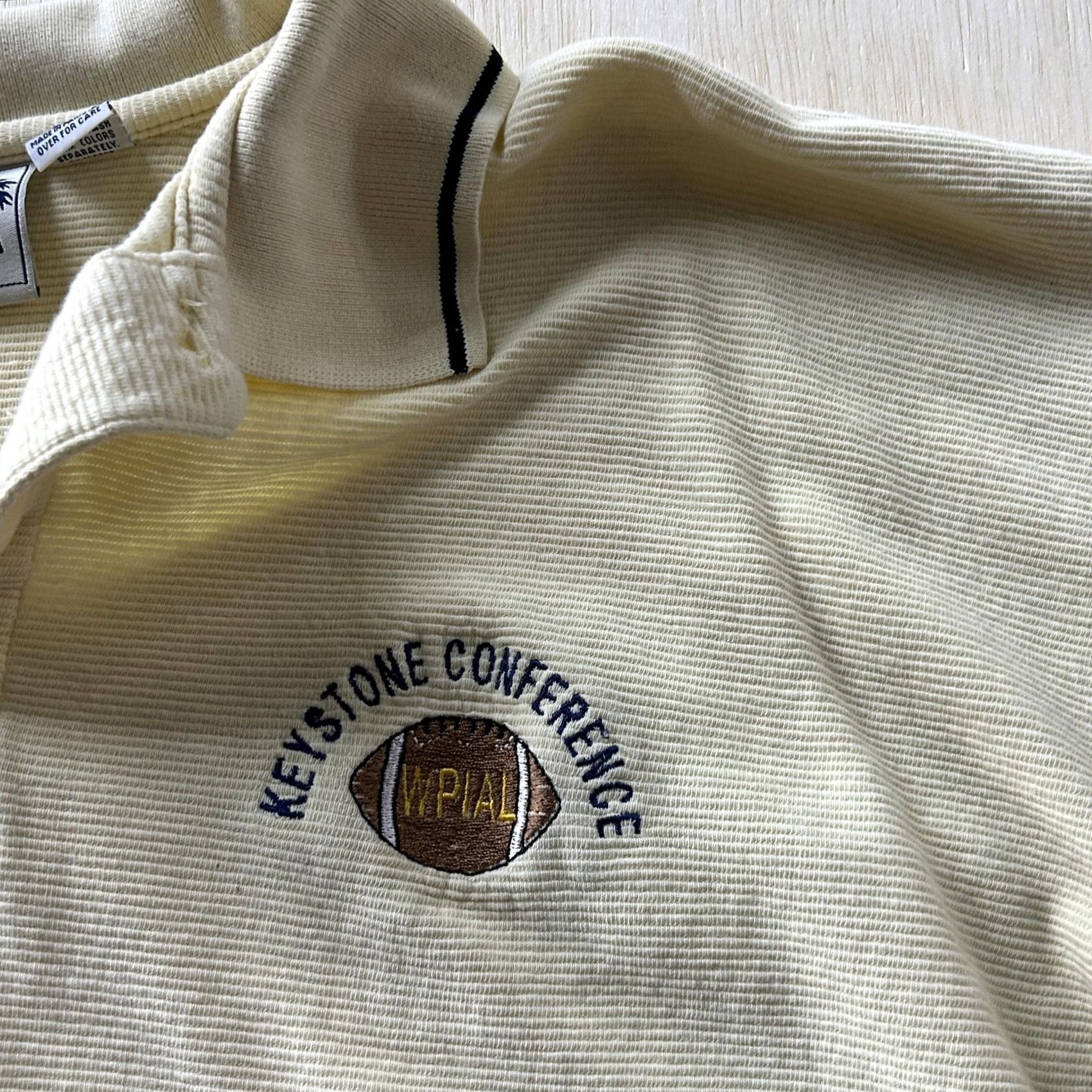 Vintage VINTAGE Sea Palms Polo Shirt Mens 2XL Yellow Football WPIAL Keystone Conference Embroidered Logo Shirt Mens XS-XXL? Size US XXL / EU 58 / 5 - 2 Thumbnail