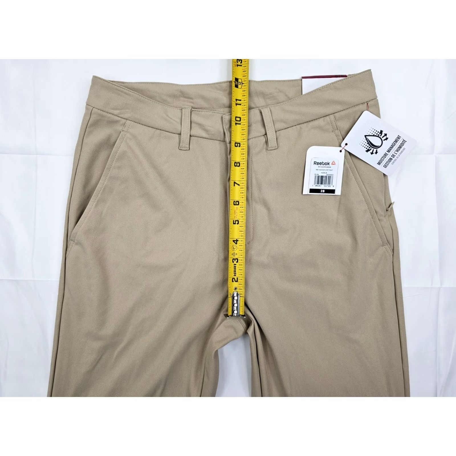 Reebok Reebok Anchor 5-Pocket Performance Pants Mens Tapered 28x32 Wicking NWT Beige Size US 28 / EU 44 - 7 Thumbnail