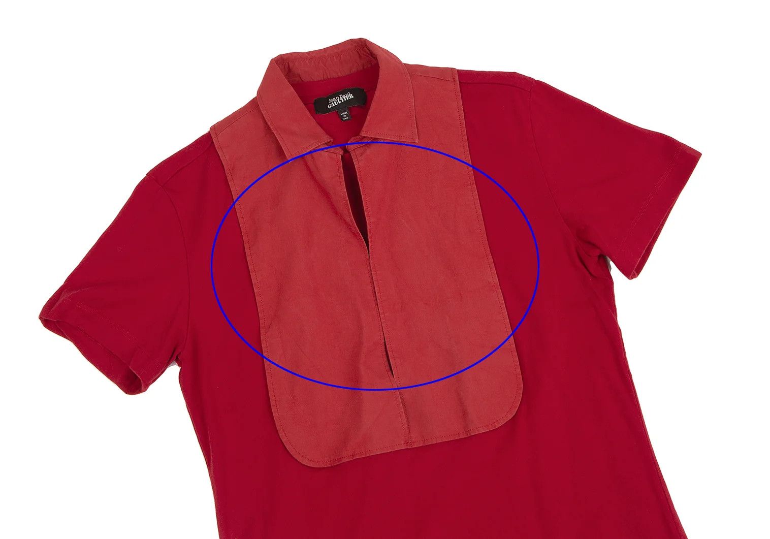 Jean Paul Gaultier Red Polo Shirt with Shirt Docking, Size S Size US S / EU 44-46 / 1 - 2 Thumbnail