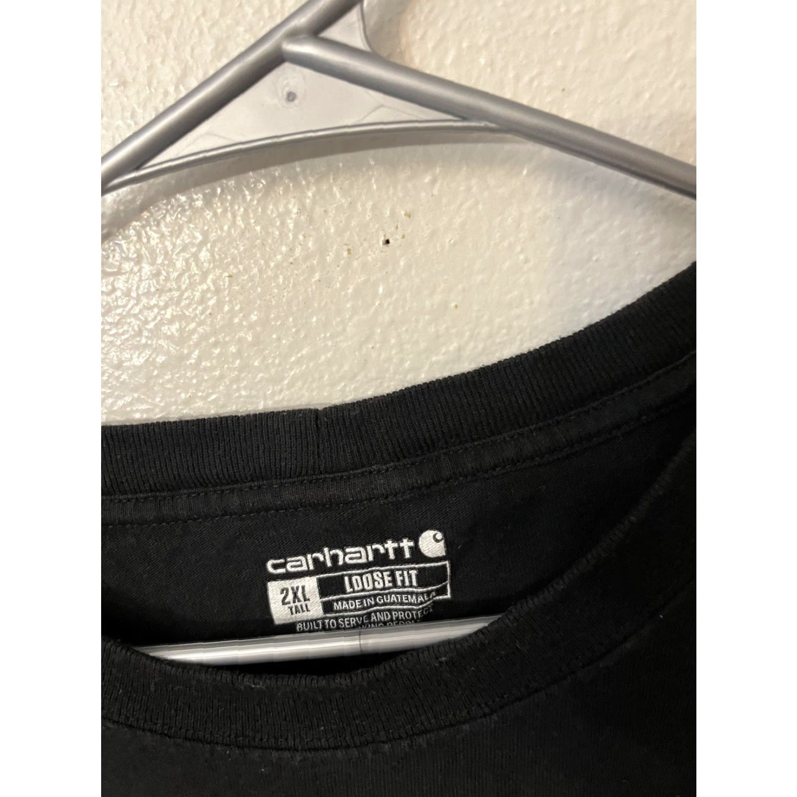 Carhartt Carhartt Mens T Shirt Short Sleeve Pocket 2XLT Black Crew Neck Loose Fit Workwear Shirt Mens Size 2XLT Black Pocket Carhartt Tee Size US XXL / EU 58 / 5 - 4 Thumbnail
