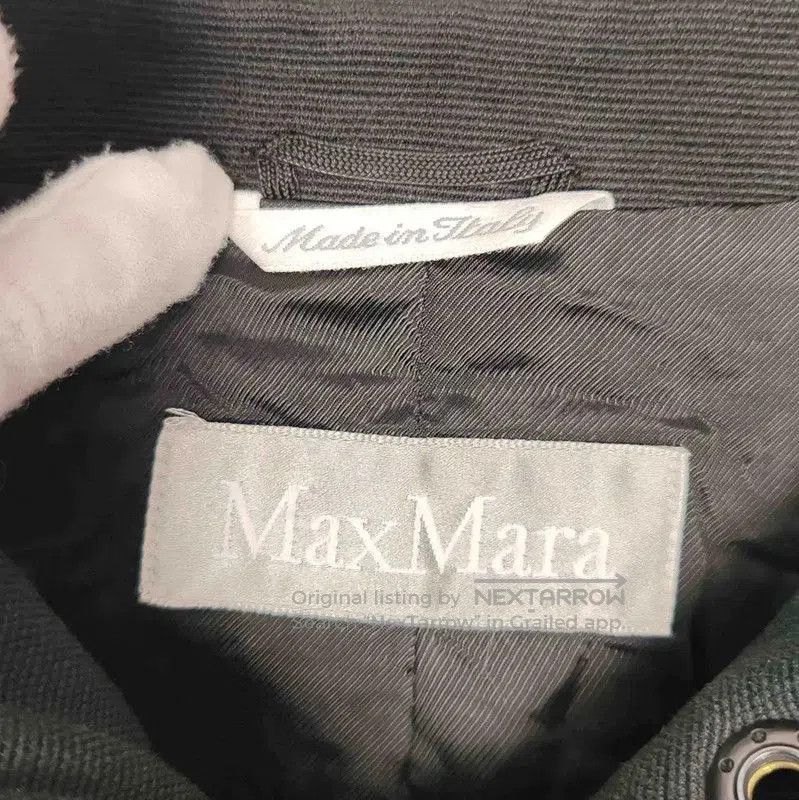 Max Mara MaxMara Black Cotton Women's Coat . Size L / US 10 / IT 46 - 3 Thumbnail
