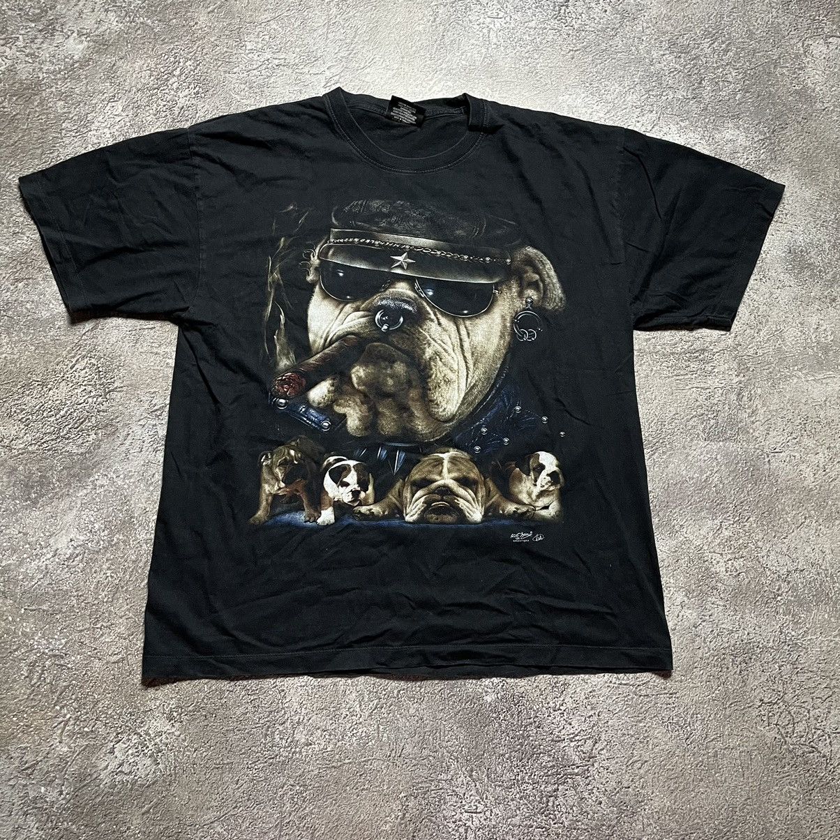 Band Tees Vintage Y2K DOG FACE TEE BAND ABSTRACT ROCK GRUNGE HORROR Size US XL / EU 56 / 4 - 2 Thumbnail