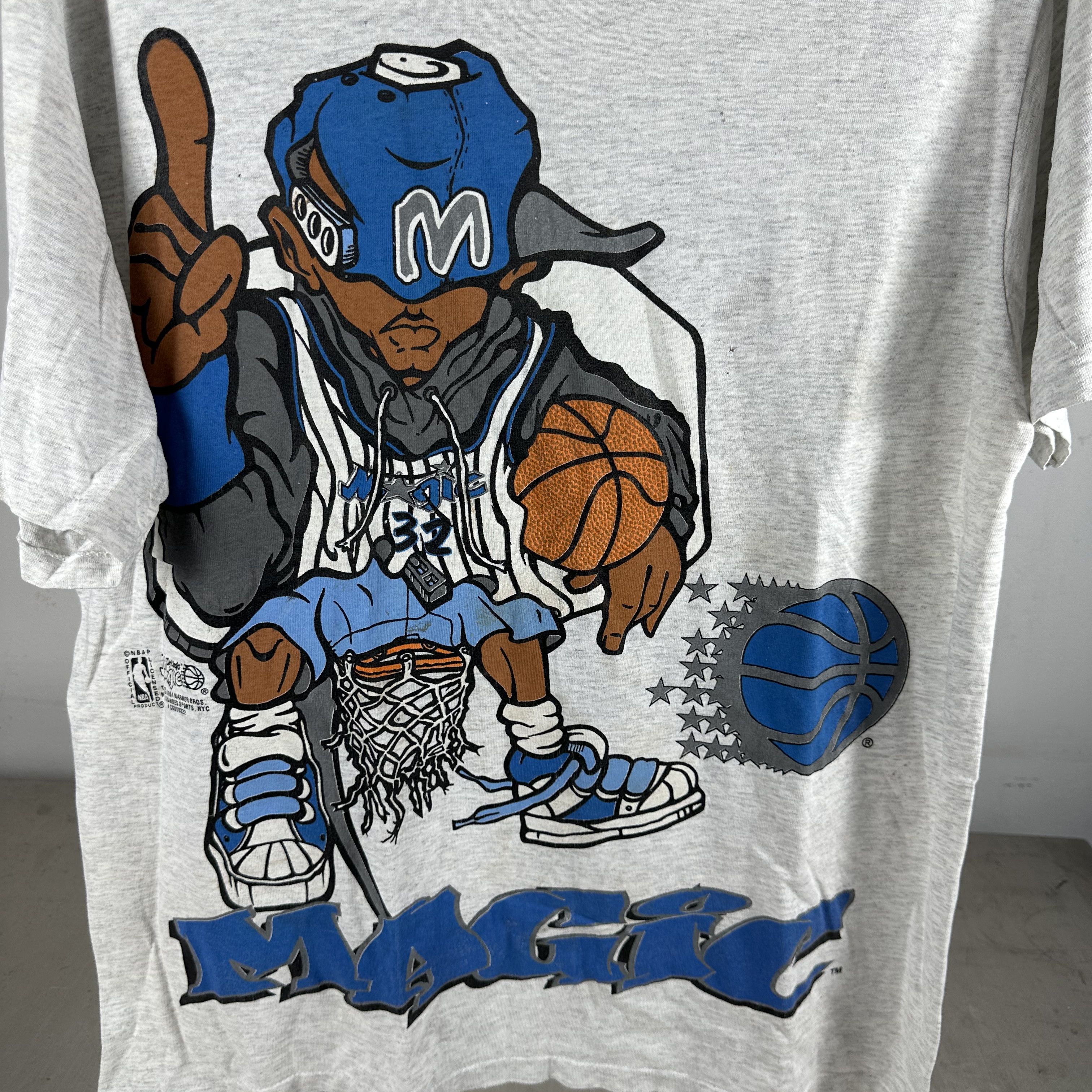 Vintage 90s Orlando Magic Strictly #1 Playa NBA Hip Hop T-shirt Size US XL / EU 56 / 4 - 2 Thumbnail
