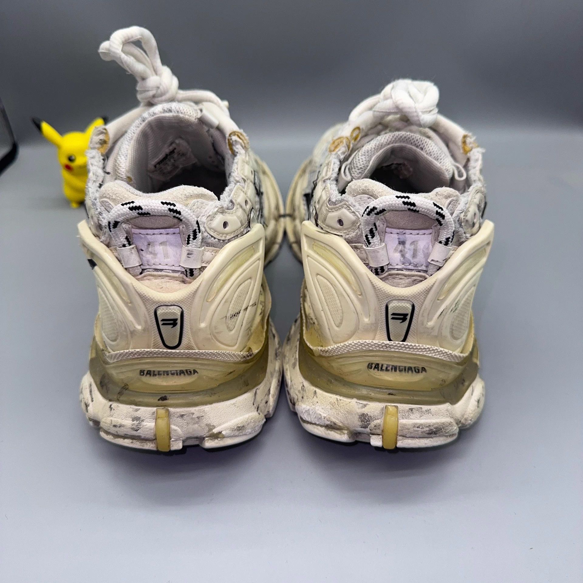 Balenciaga Balenciaga Runner Graffiti Distressed White/Black Size US 8 / EU 41 - 3 Thumbnail