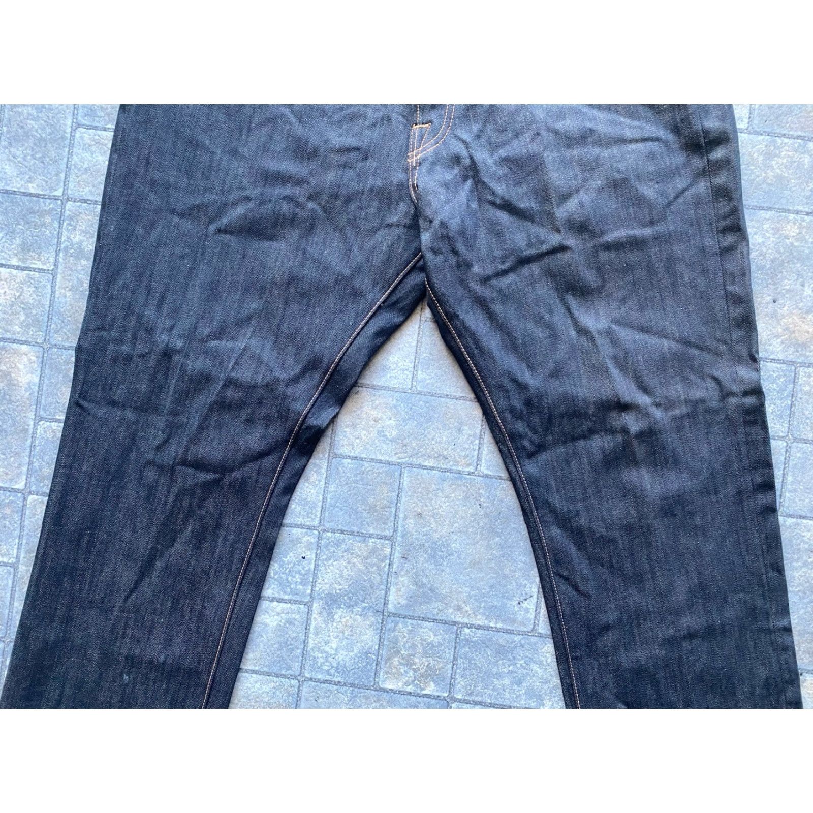 Ed Hardy Ed Hardy Jeans Mens 38x34 Regular 2009 Blue Cotton Spandex Button Closure Straight Jeans Pants Size US 38 / EU 54 - 3 Thumbnail
