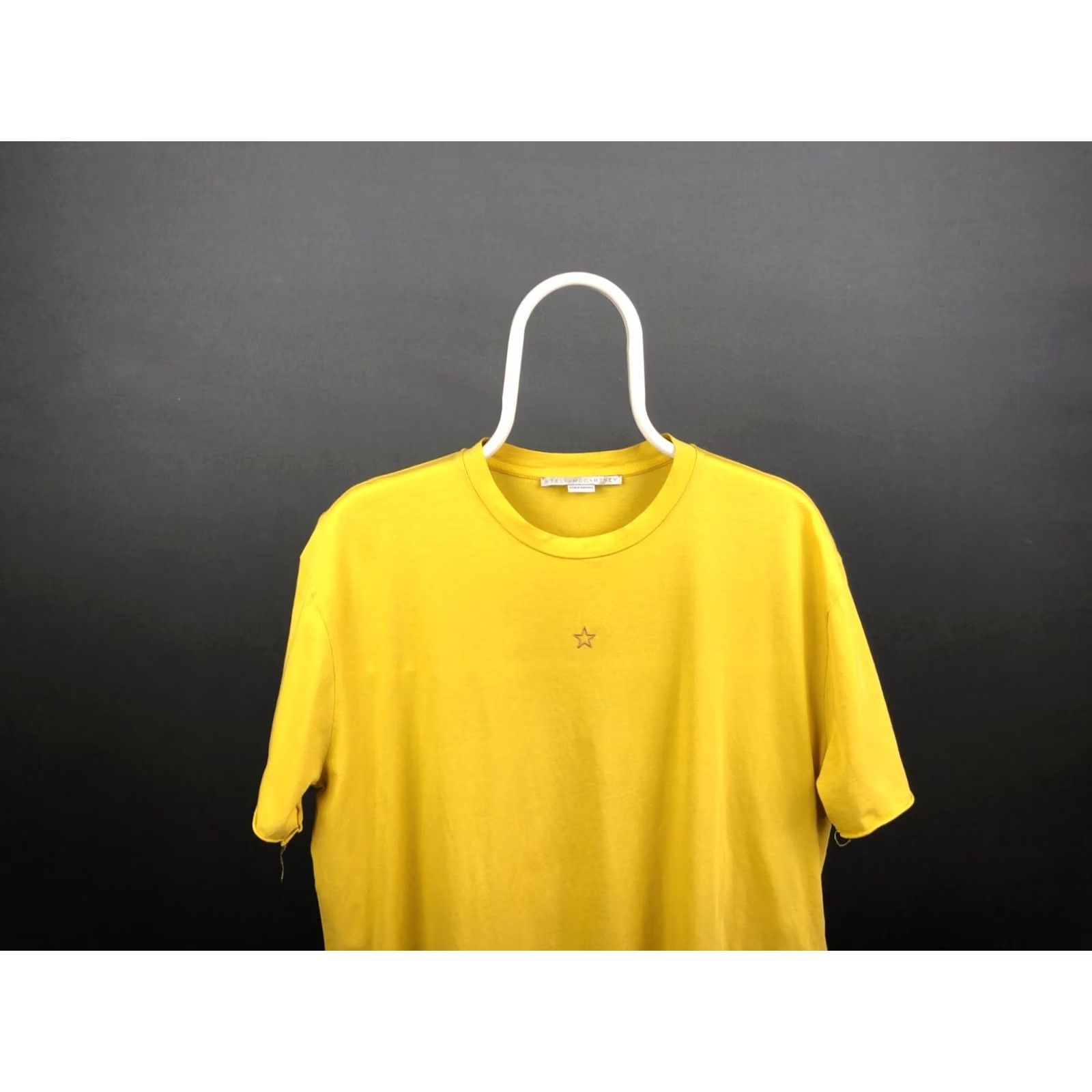 Stella McCartney Stella McCartney Women's T-Shirt 42 Yellow Cotton Embroidered Short Sleeve Size M / US 6-8 / IT 42-44 - 4 Thumbnail