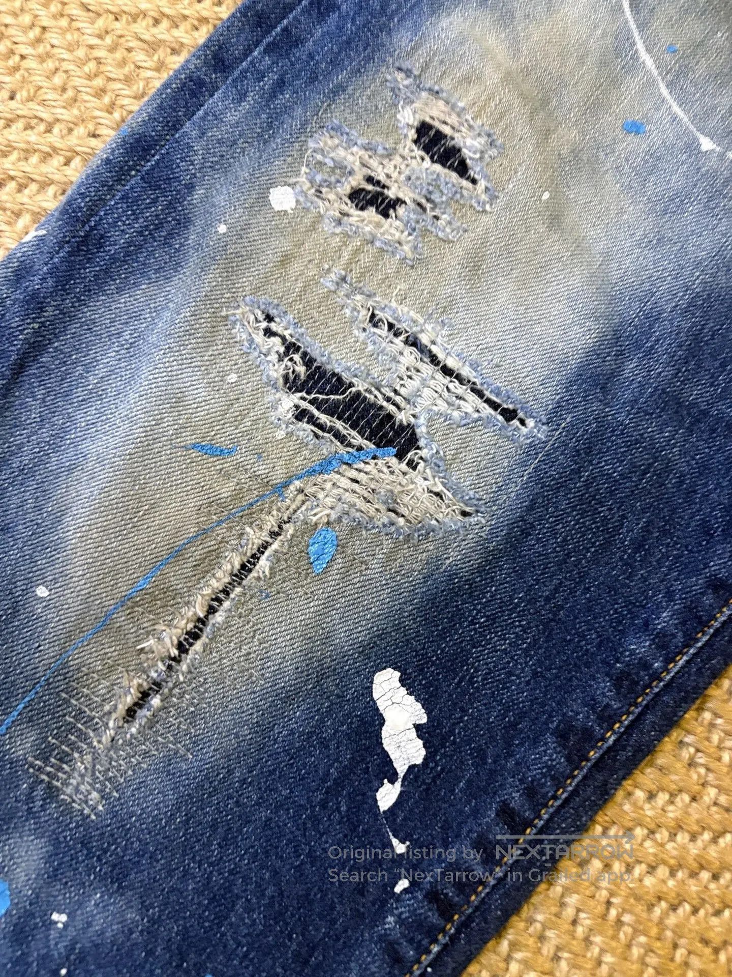 Fragment Design Hiroshi Fujiwara Fragment Distressed Denim Pants. Size US 43 - 6 Thumbnail