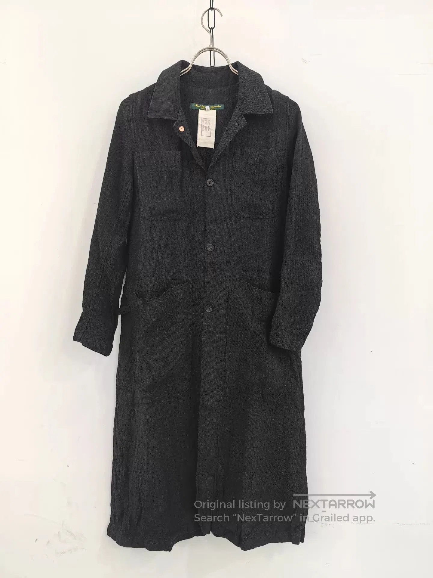 Paul Harnden Shoemakers Paul Harnden Waxed Olive Mac Coat Size XL