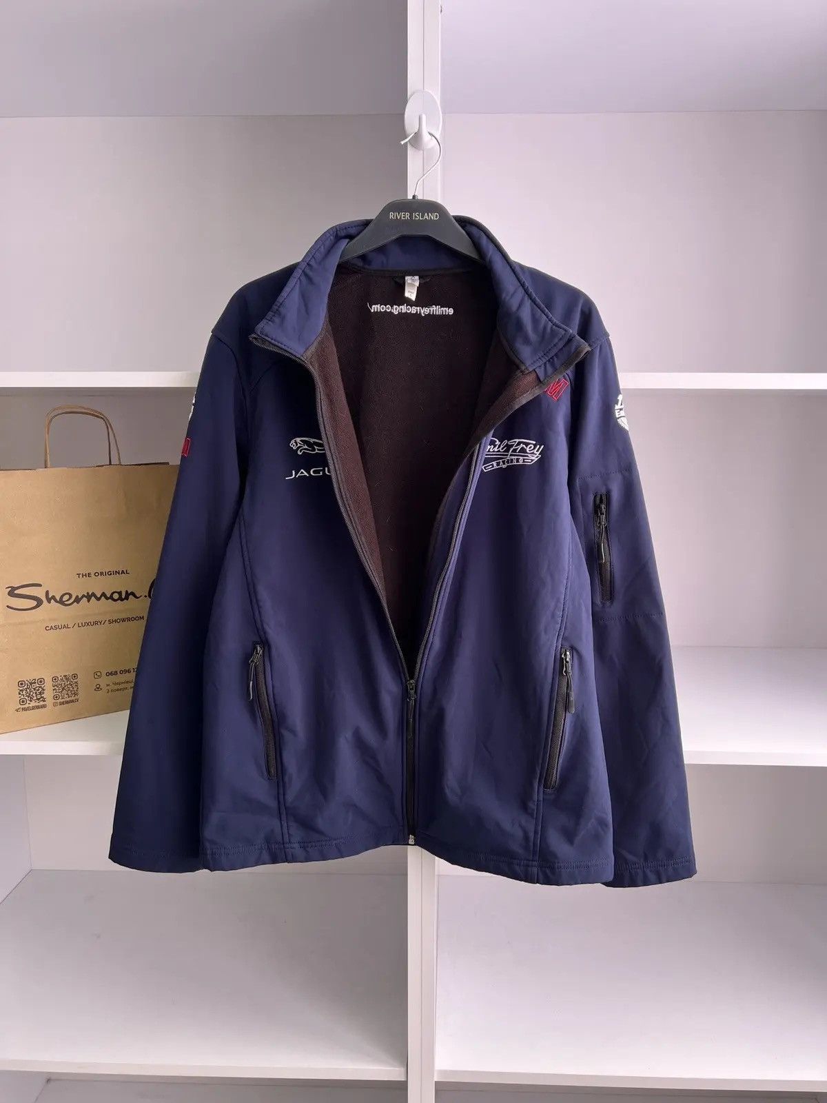 Vintage Jaguar softshell racing jacket