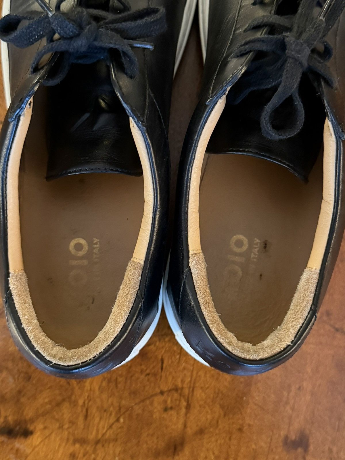 Koio Koio Capri Black Leather Sneakers – Size 43 Size US 10 / EU 43 - 4 Thumbnail
