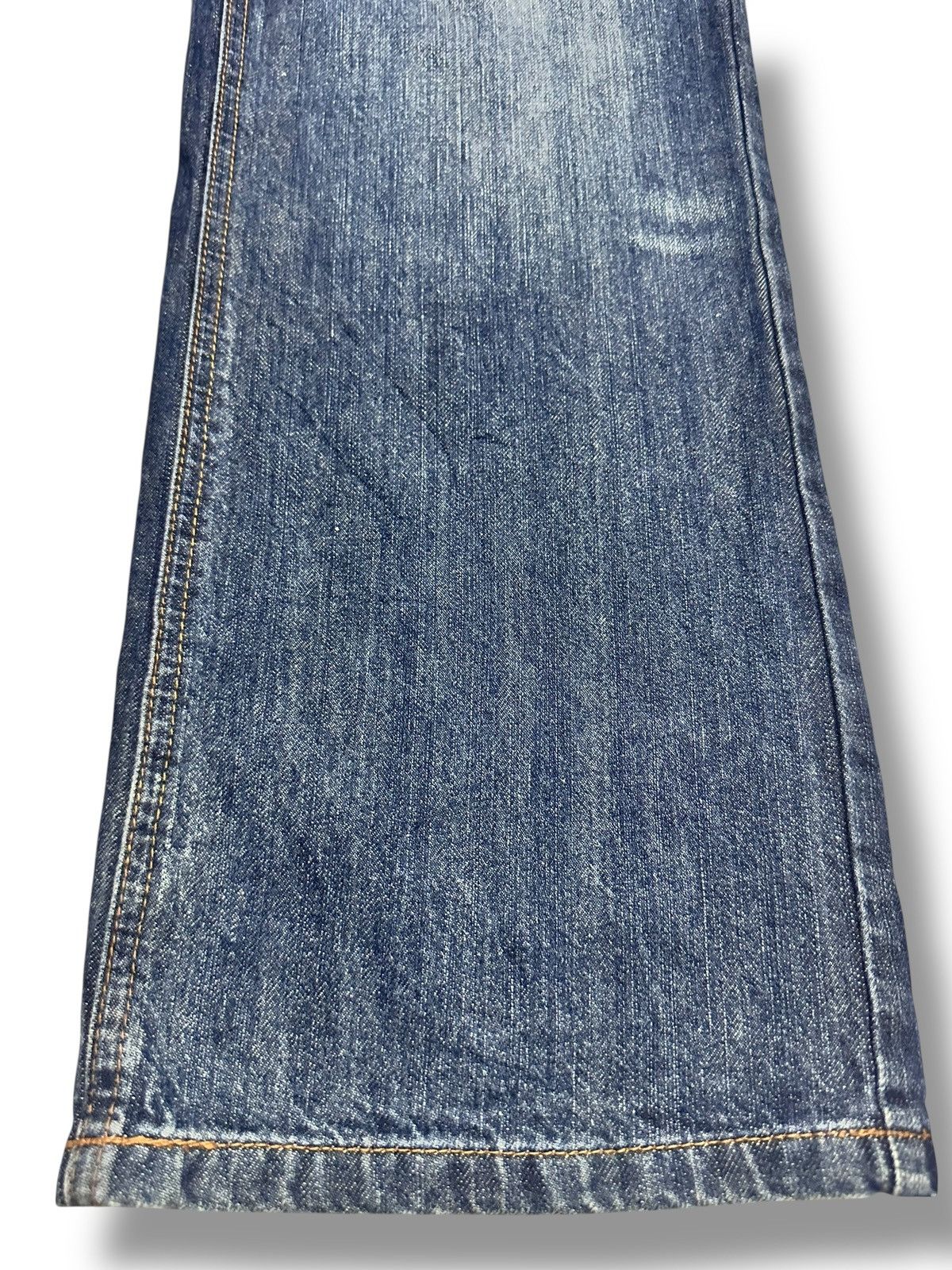 Japanese Brand × Le Grande Bleu (L.G.B.) Kissmark Distressed Jeans With Wideleg and Faded Wash Size US 32 / EU 48 - 12 Thumbnail