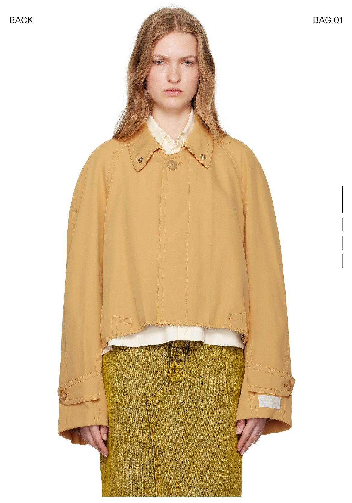 MM6 Yellow twill jacket Size US M / EU 48-50 / 2 - 3 Thumbnail