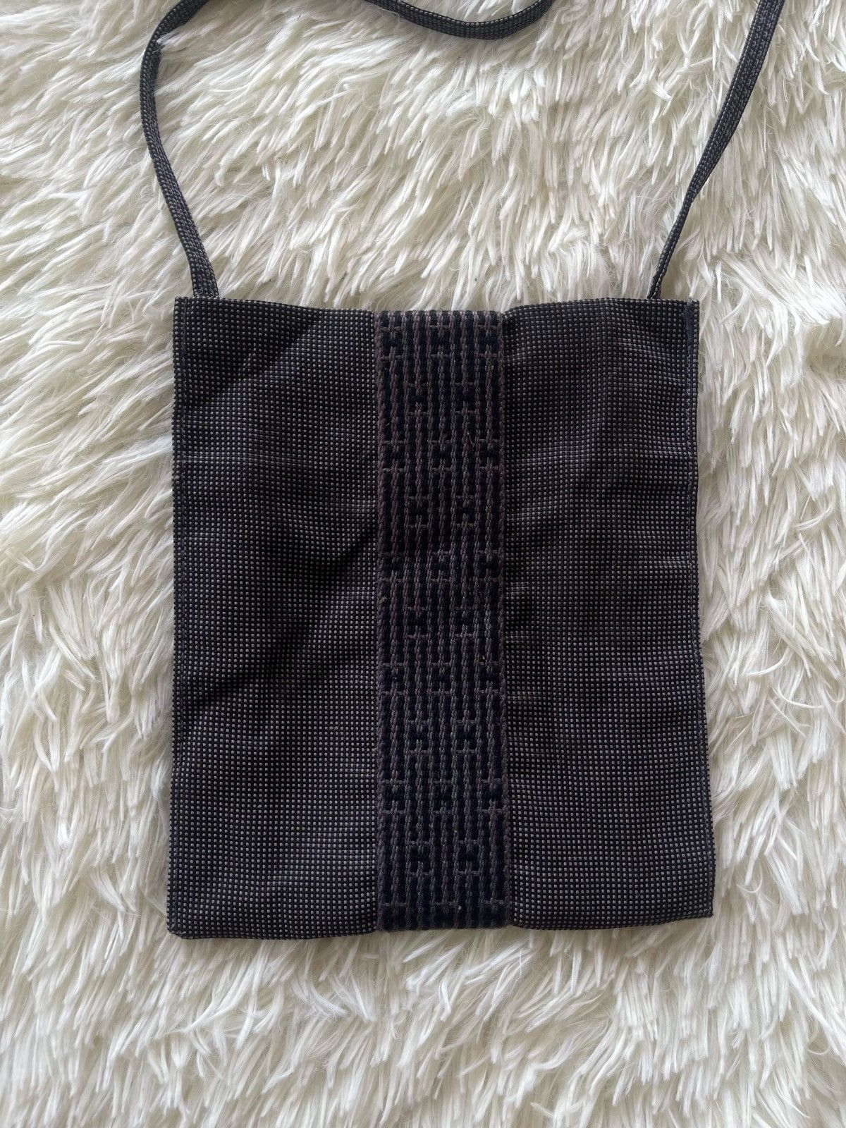 Hermes × Vintage Hermes Toile Herline Pochette Crossbody Bag Size ONE SIZE - 14 Thumbnail