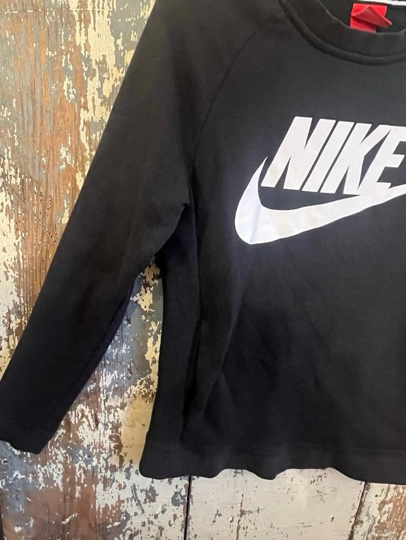 Nike Womens Nike Crewneck sweatshirt, black and white, size small Size ONE SIZE - 4 Thumbnail