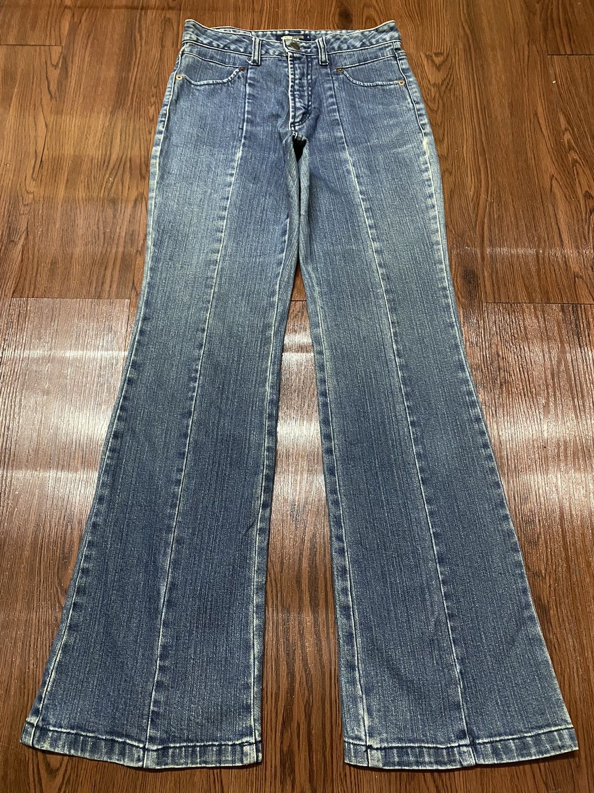 Michiko Koshino London Vintage Japanese Brands Blue Wash Flare Style Jeans Size 26" / US 2 / IT 38 - 1 Thumbnail