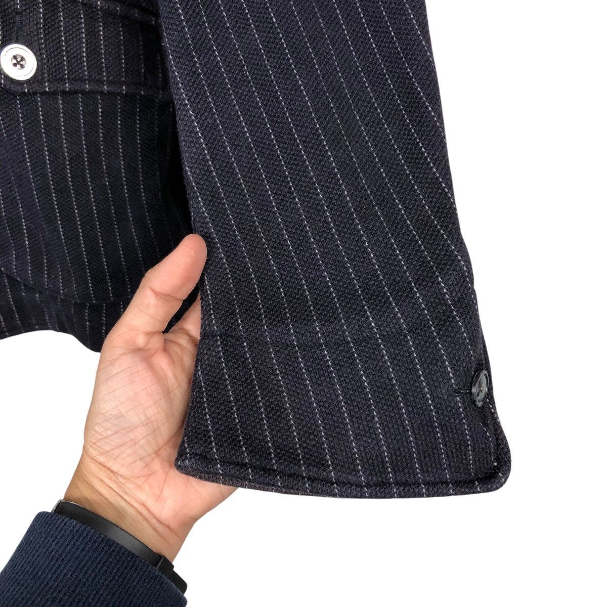 Japanese Brand SHIPS Archive Pinstripe Work Jacket Japanese Utility Cut Size US L / EU 52-54 / 3 - 16 Thumbnail