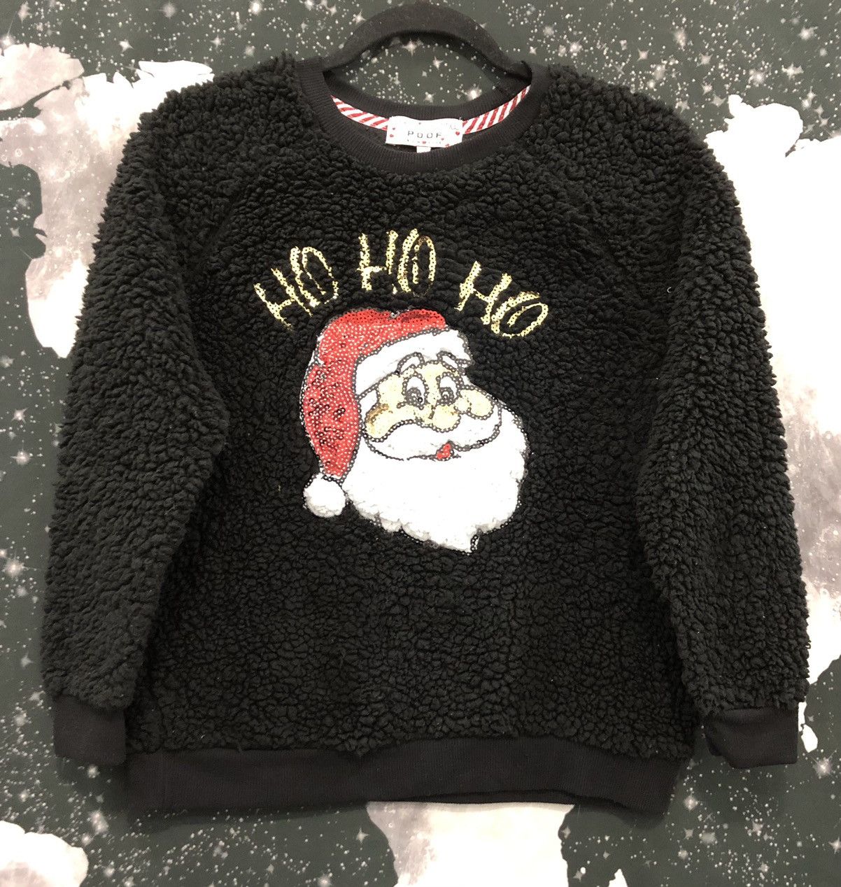 Holiday Brand Poof Santa Claus Fuzzy Sweater Size S / US 4 / IT 40 - 1 Thumbnail