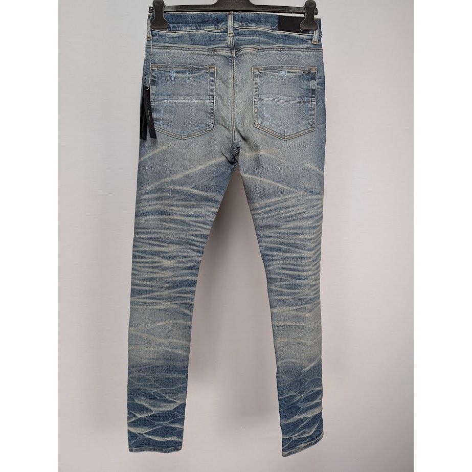 Amiri o1rshd1 Sequin Thrasher Jeans in Vintage Indigo Size US 33 - 13 Thumbnail