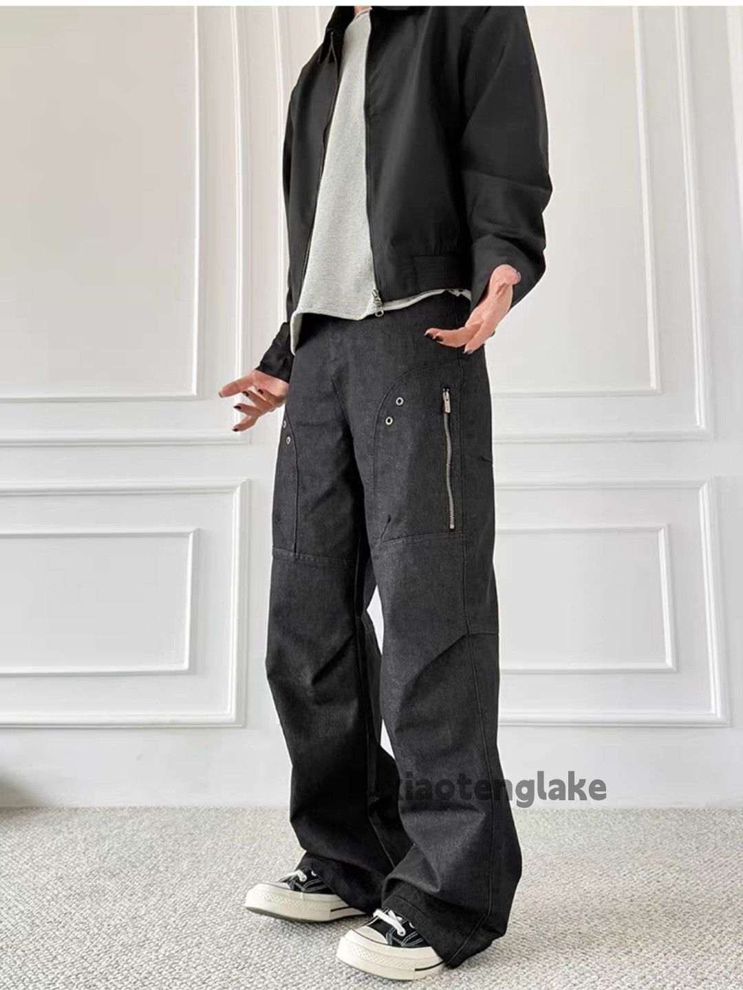 Jean Utility punk yuppie grunge loose baggy cargo jeans Size US 26 / EU 42 - 4 Thumbnail