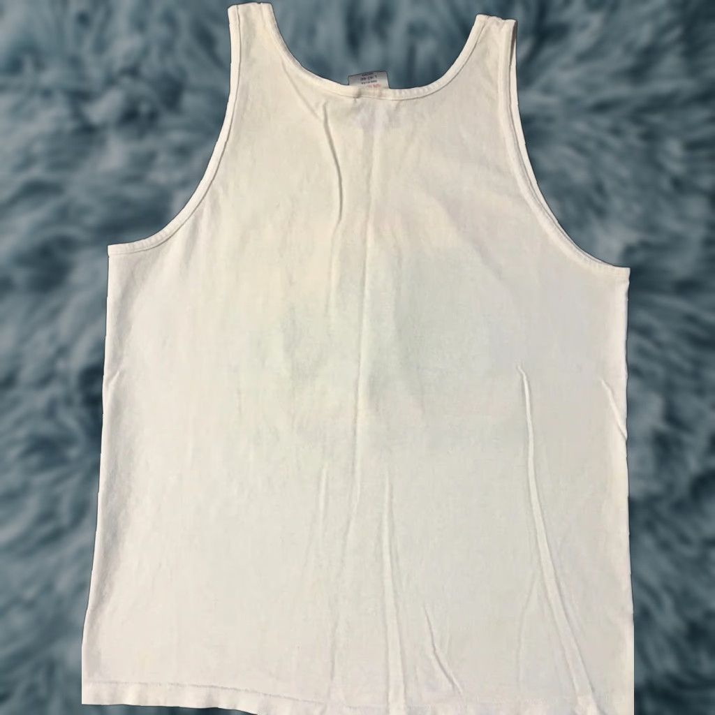 Vintage VINTAGE Park City Utah Faded Tank Top M White 100% Cotton Single Stitch Graphic Tee 80s 90s Grunge Vaporwave Mens Size US M / EU 48-50 / 2 - 1 Thumbnail