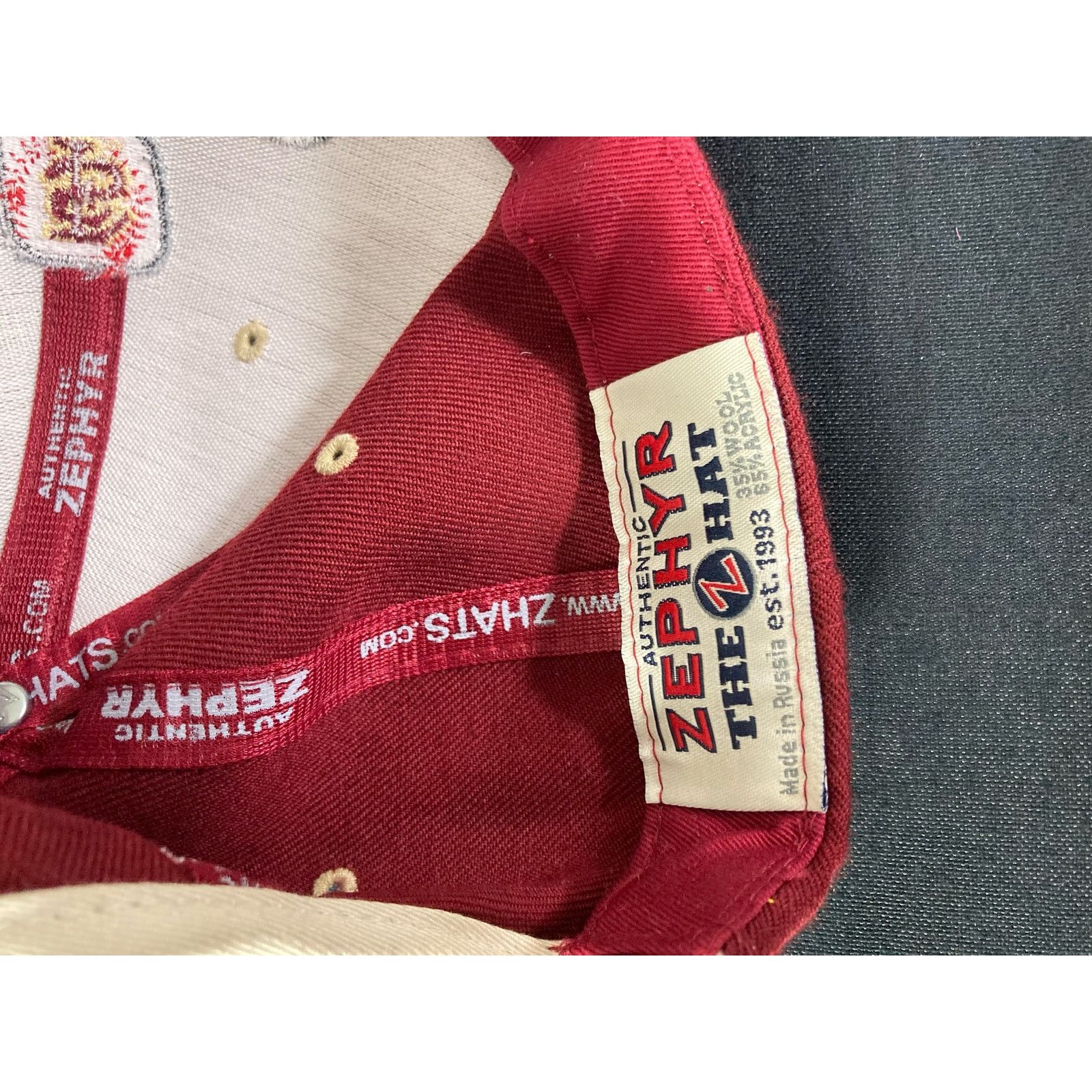 Zephyr NCAA Wool Seminoles Noles Baseball Hat Red One Size Size ONE SIZE - 8 Thumbnail