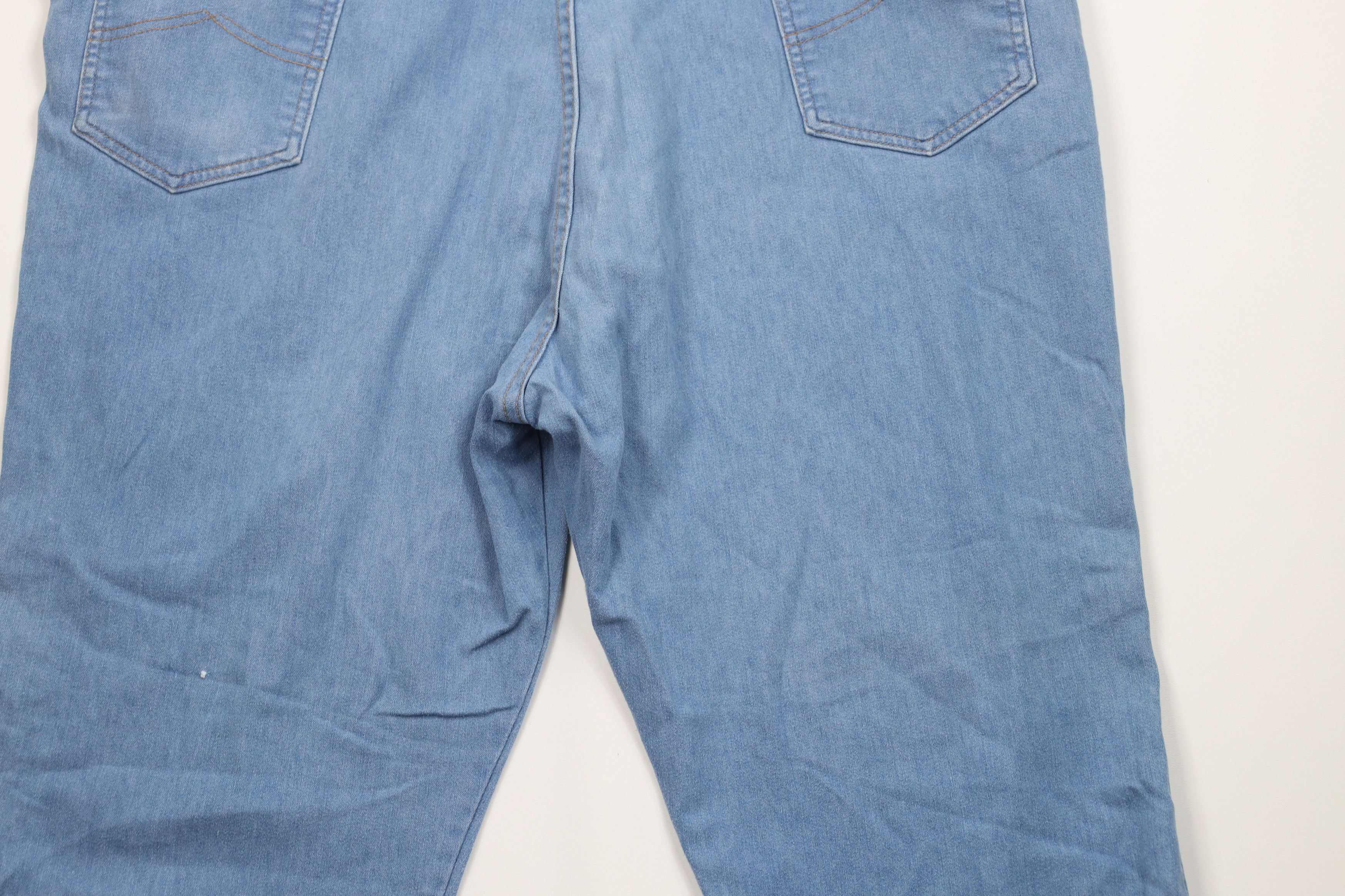 Vintage Vintage 70s Streetwear Flared Wide Leg Denim Jeans Blue USA Size US 44 / EU 60 - 11 Thumbnail
