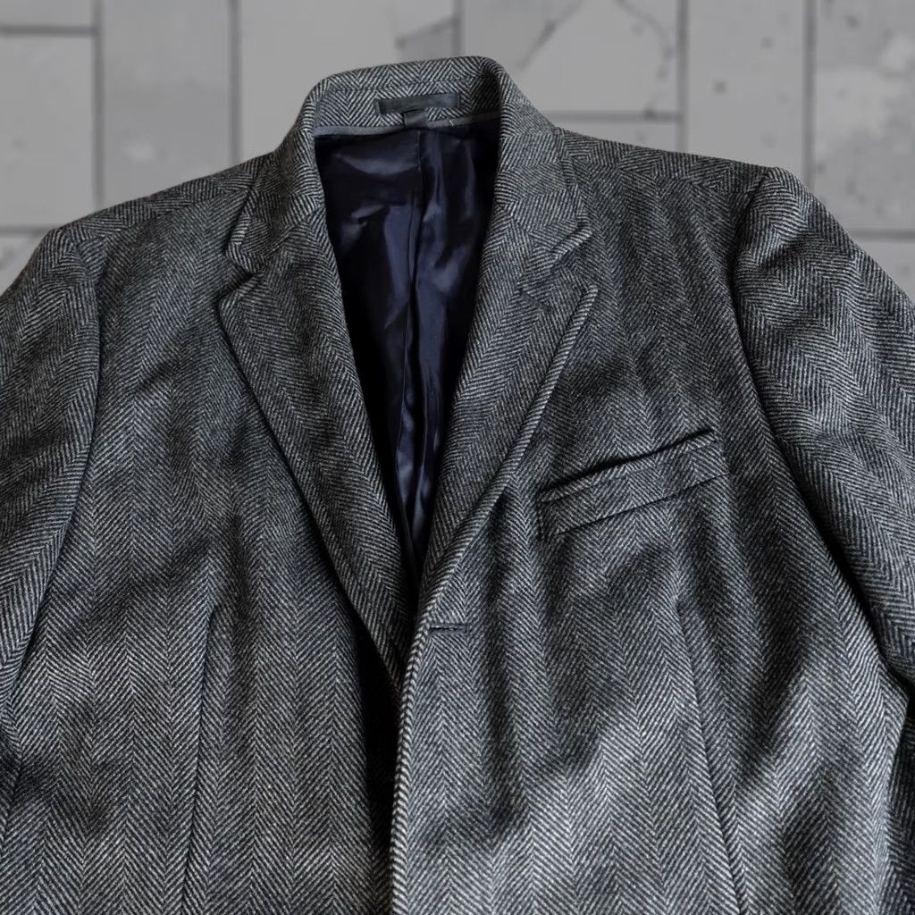 J.Crew J.CREW Mens Topcoat 40S Gray Herringbone Moon Tweed 03358 Coat Wool Tweed Overcoat Long Fall Winter Mens Size US XXS / EU 40 - 1 Thumbnail