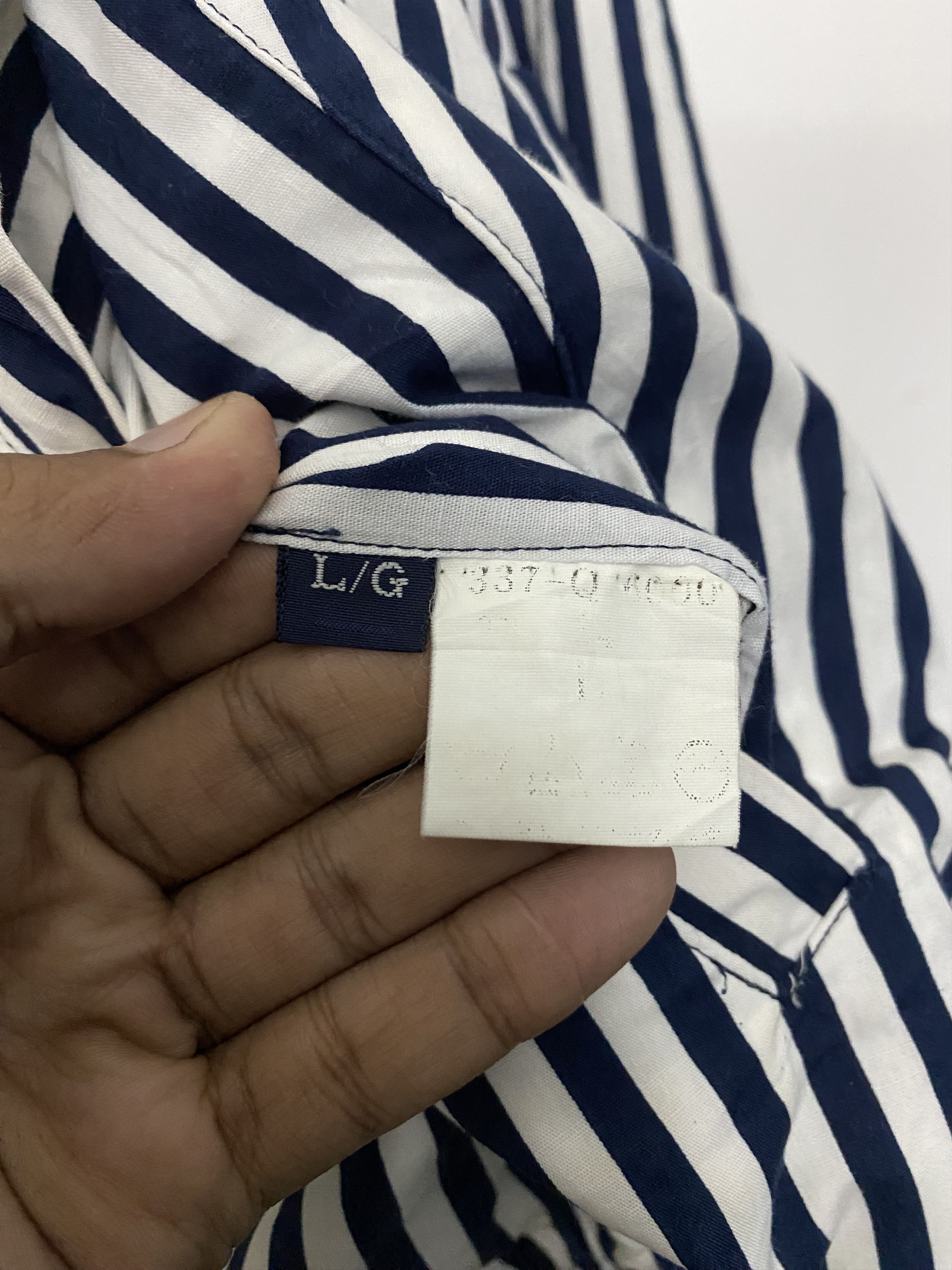 Nautica Vtg Nautica Reversible Sailing Jacket Tan/Striped Size Large Size US L / EU 52-54 / 3 - 10 Thumbnail