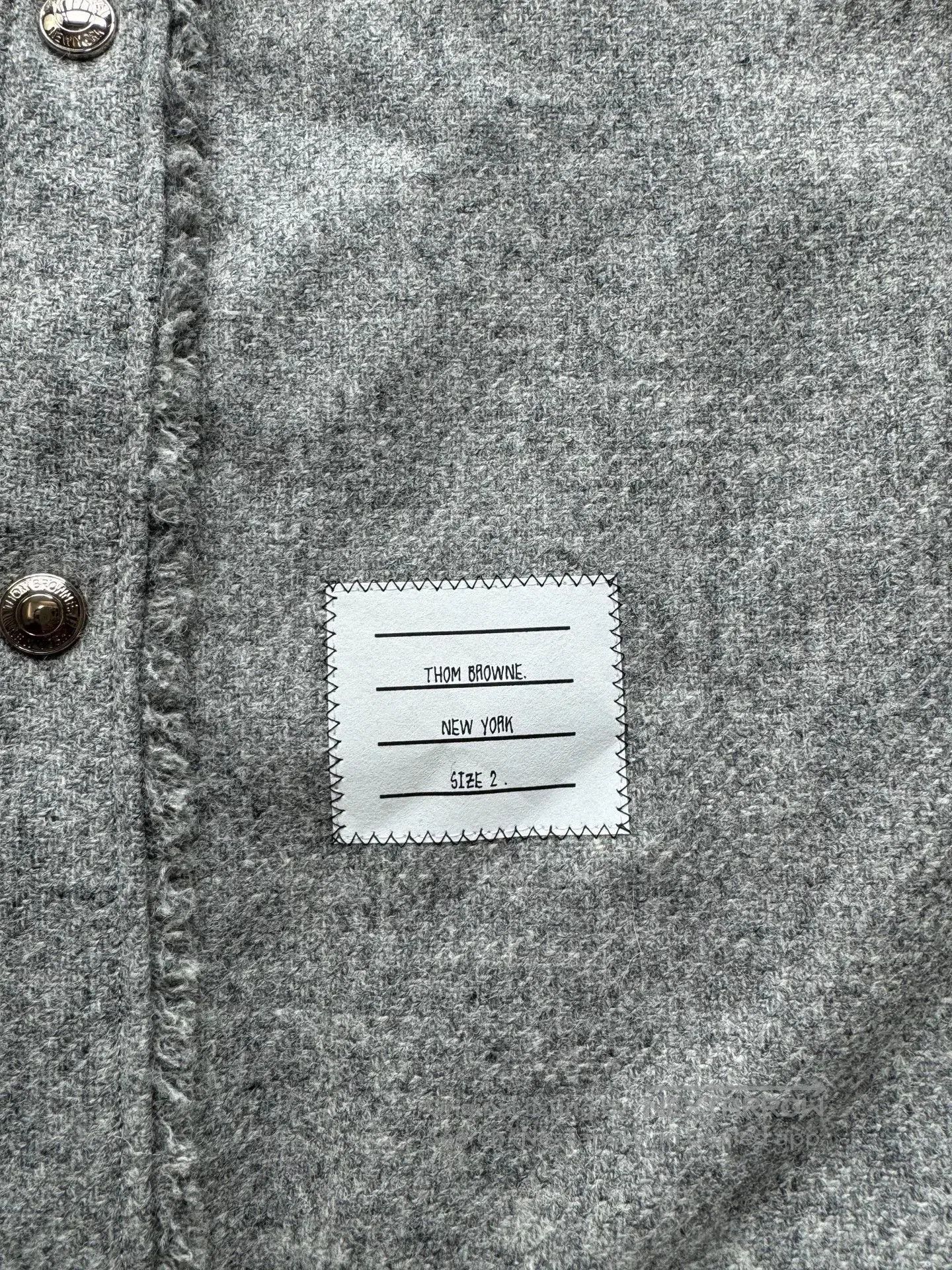 Thom Browne thom browne patchwork fringed wool shirt jacket. Size US M / EU 48-50 / 2 - 4 Thumbnail