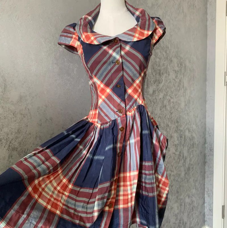 Vivienne Westwood Vivienne Westwood Colorful Cotton Dress for Women 0089 Size M / US 6-8 / IT 42-44 - 1 Thumbnail