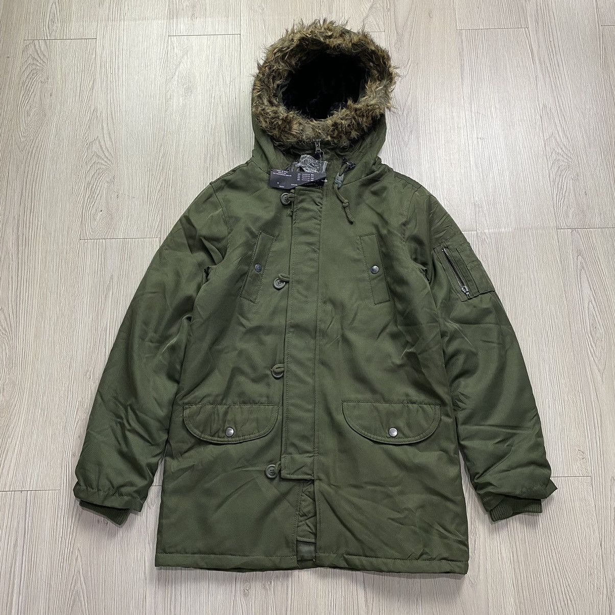 If Six Was Nine × Japanese Brand × Le Grande Bleu (L.G.B.) 2000s Spiral News Faux Fur G.O.A Quilted jacket Size US M / EU 48-50 / 2 - 1 Thumbnail
