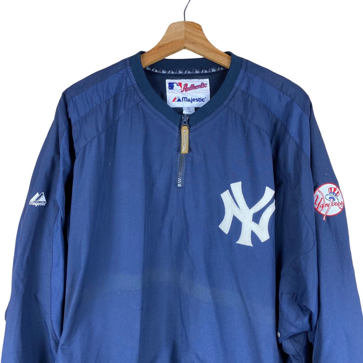 MLB × Majestic × New York Yankees VINTAGE NEW YORK YANKEES MAJESTIC LIGHT JACKET Size US XL / EU 56 / 4 - 2 Thumbnail