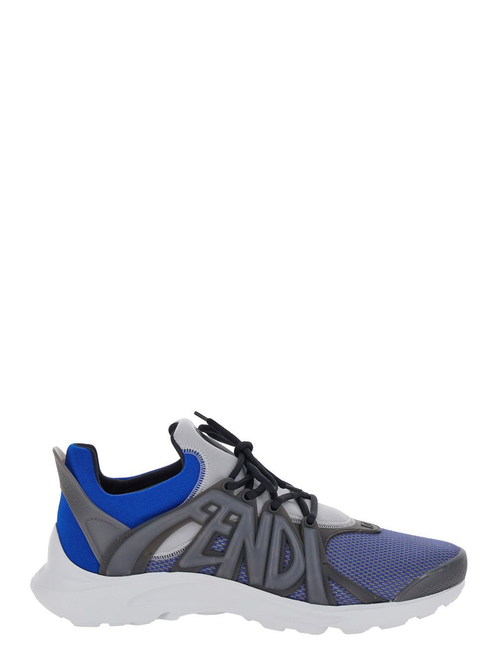 Fendi 'Fendi Tag' Blue Sneakers with Logo in Techno Mesh Man Size US 10 / EU 43 - 1 Thumbnail