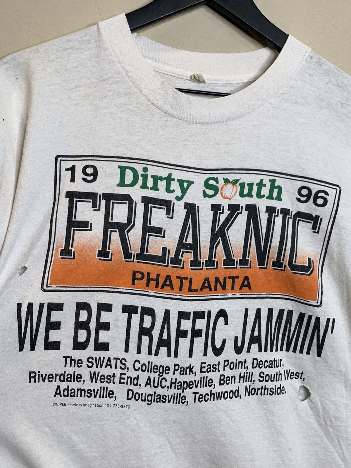 Rap Tees × Vintage *RARE* Vintage 1996 Freaknic Freaknik Atlanta Rap Tee Shirt Size US L / EU 52-54 / 3 - 3 Thumbnail
