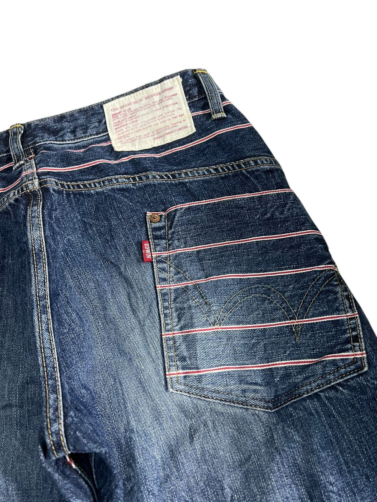Edwin Vintage Full Selvedge Edwin Jean Japan Size US 31 - 18 Thumbnail