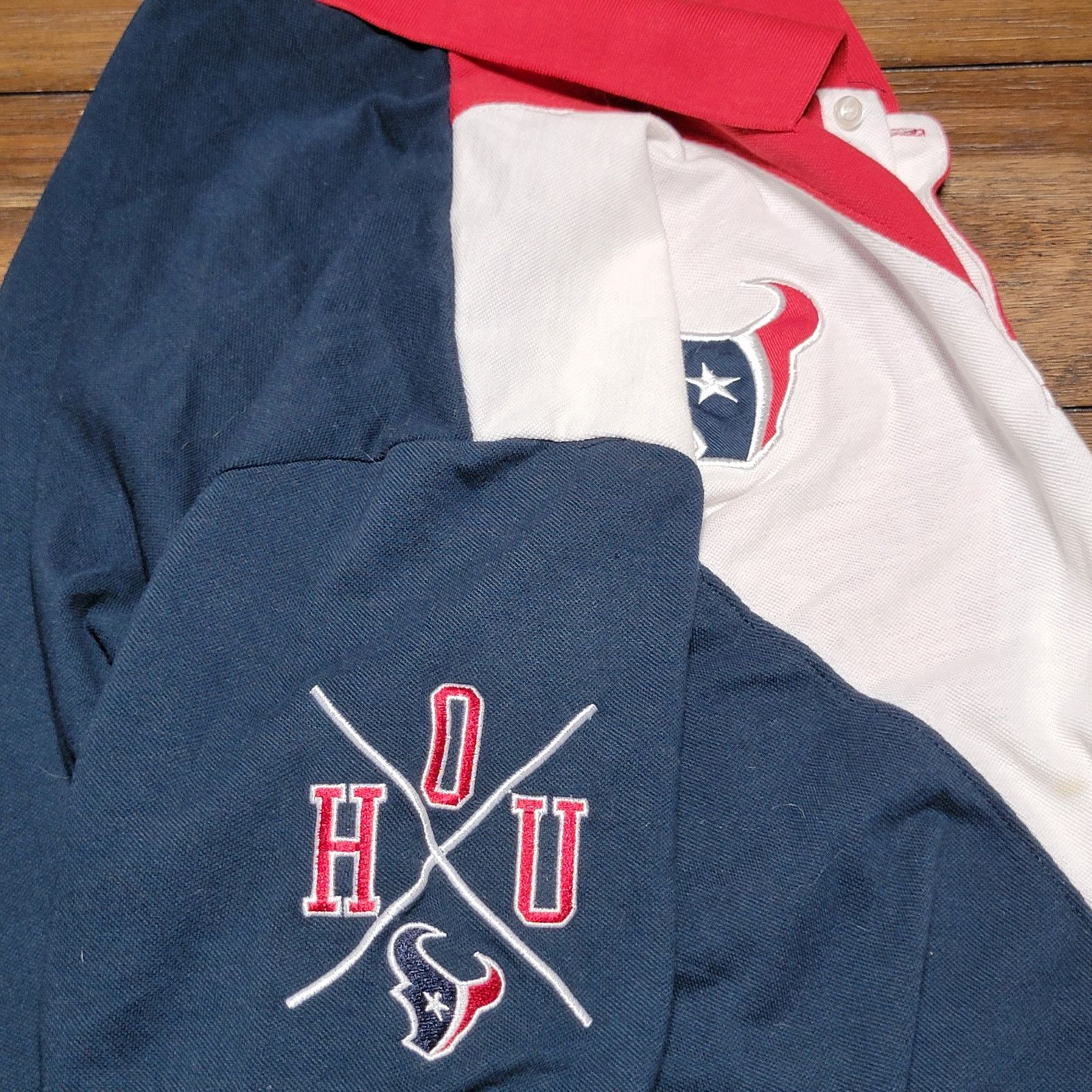 NFL NFL Team Apparel Houston Texans Polo Red White & Blue - XL Size US XL / EU 56 / 4 - 3 Thumbnail