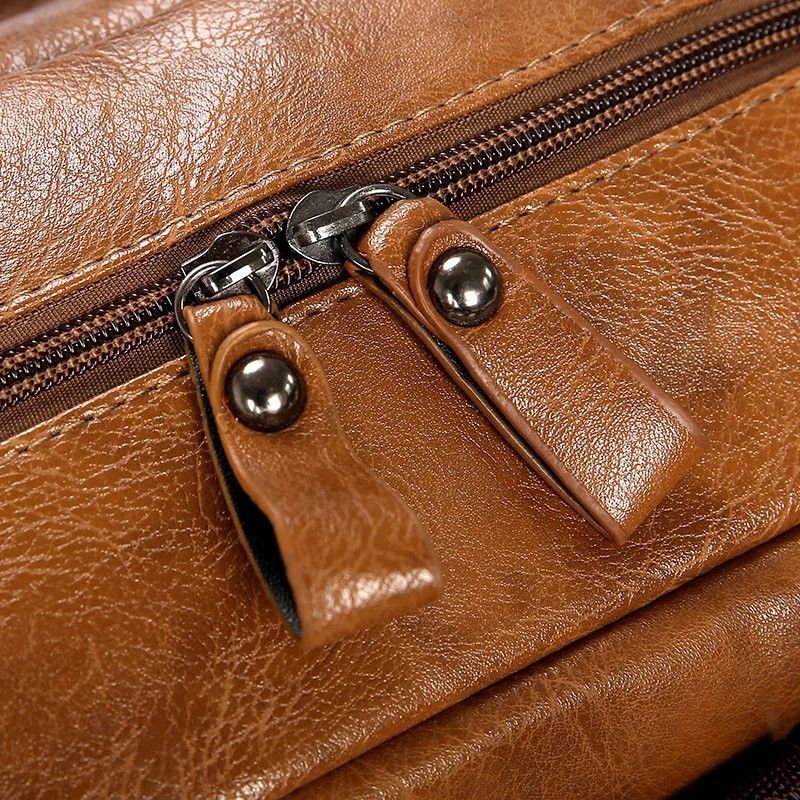 Other Laptop Bagpack PU Leather Schoolbag Size ONE SIZE - 11 Thumbnail