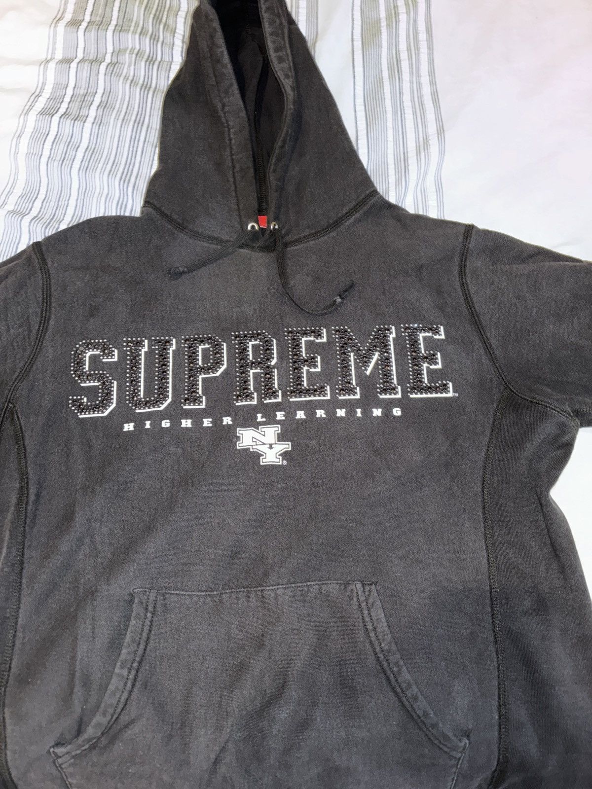 image of Supreme Hoodie in Black, Men's (Size Large)