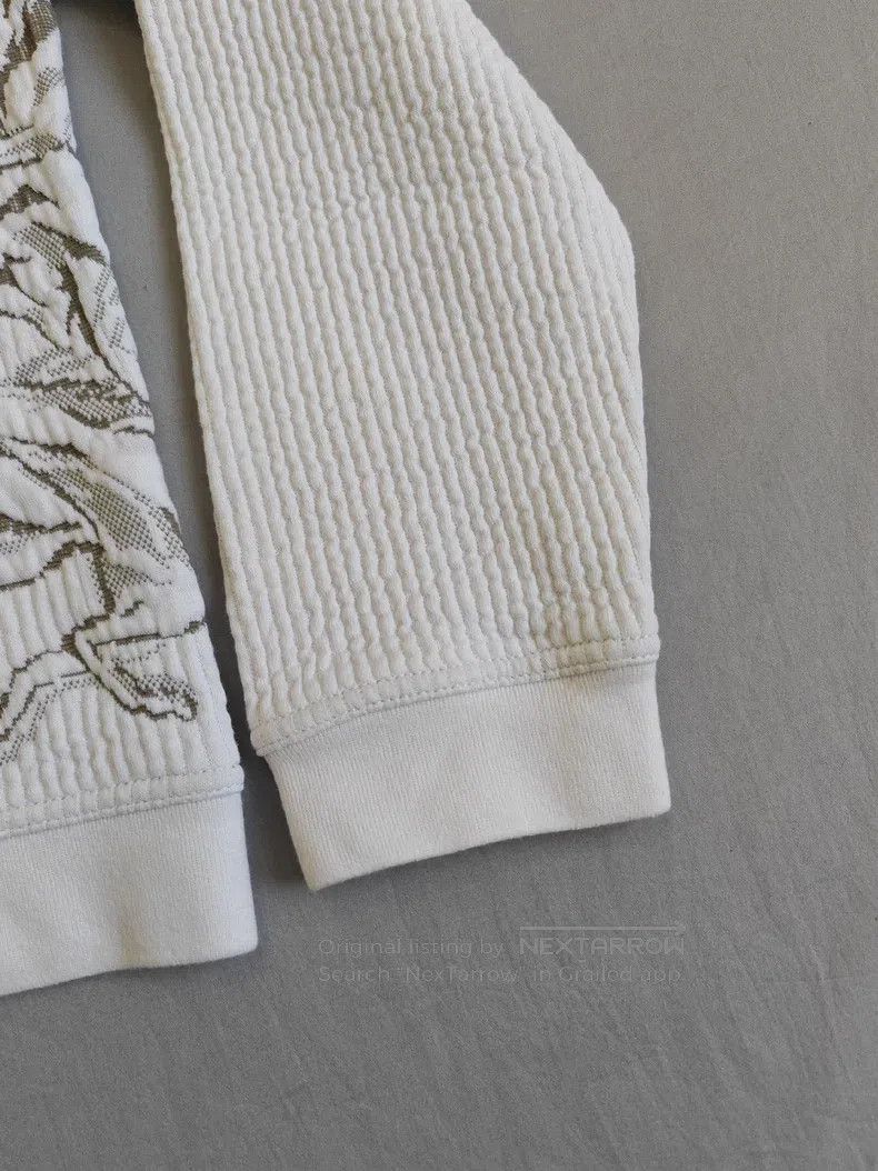 Hermes Hermes Polo shirt sweatshirt, white, galloping horses, hor Size US L / EU 52-54 / 3 - 7 Thumbnail