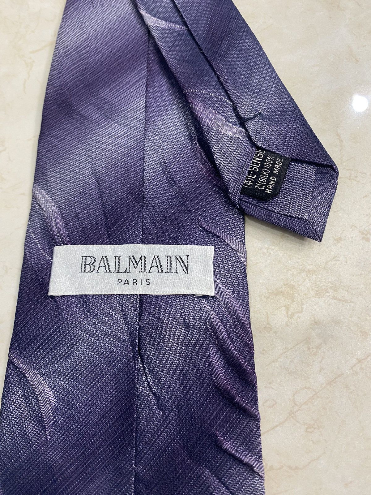 Balmain × Vintage 💥VINTAGE BALMAIN Paris necktie silk tie Size ONE SIZE - 5 Thumbnail