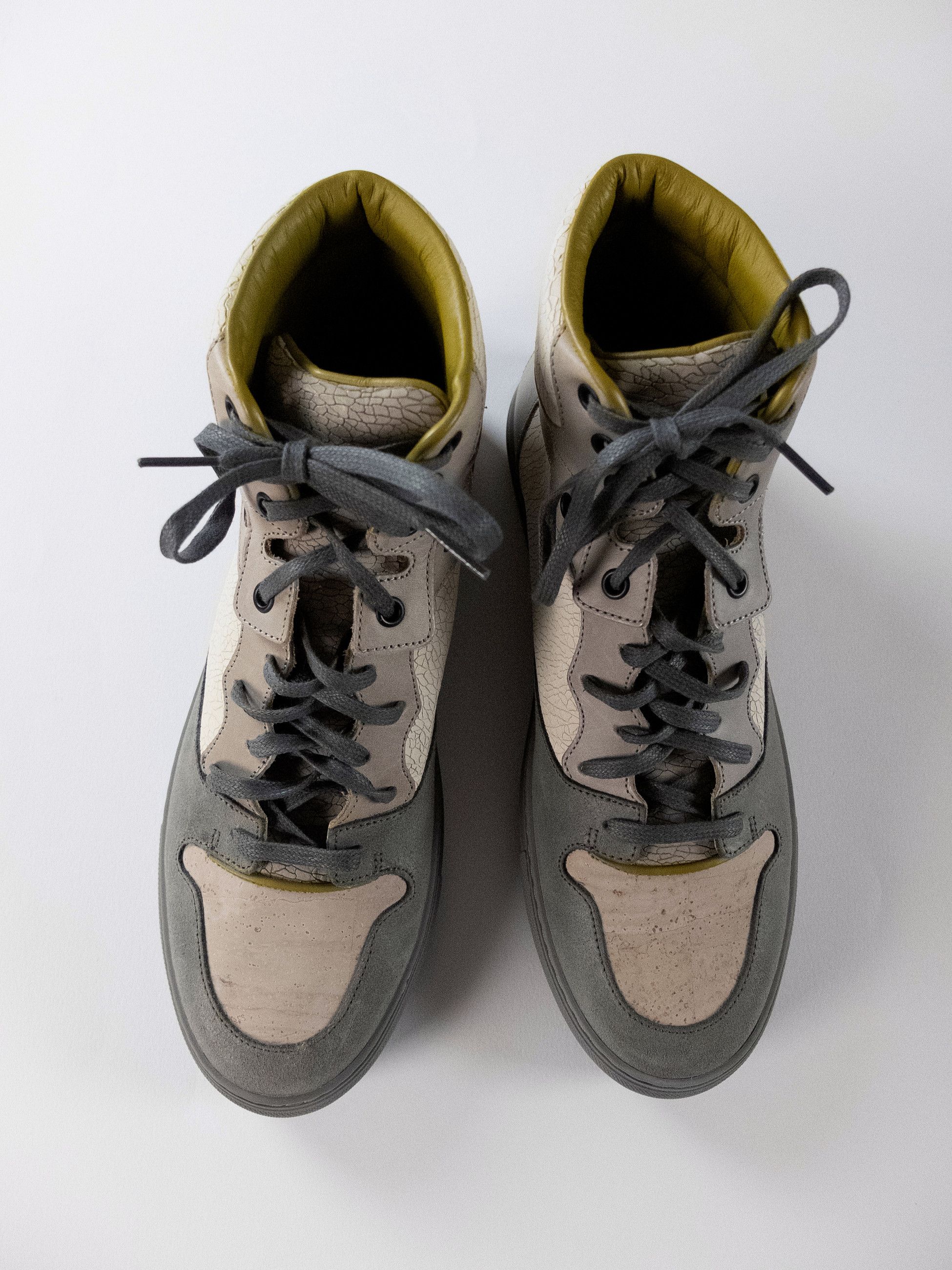 Balenciaga BALENCIAGA Arena crackled cork effect high sneakers 8 41 Size US 8 / EU 41 - 2 Thumbnail